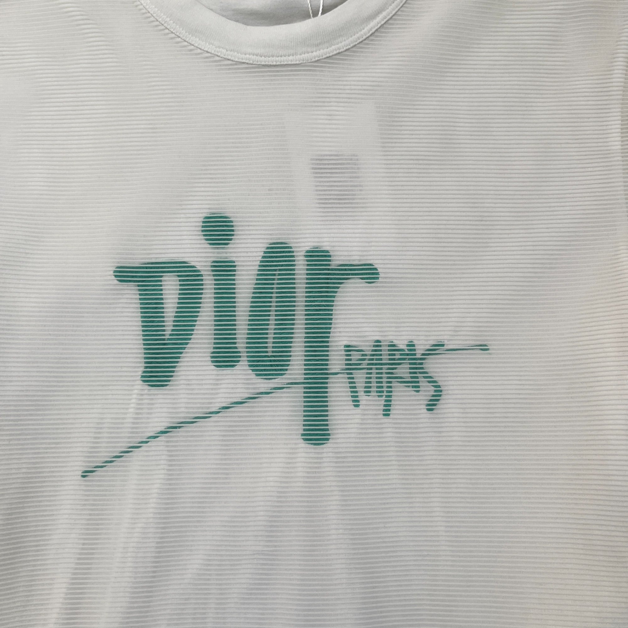 Men's Mesh Paris Logo T-Shirt White Size XS