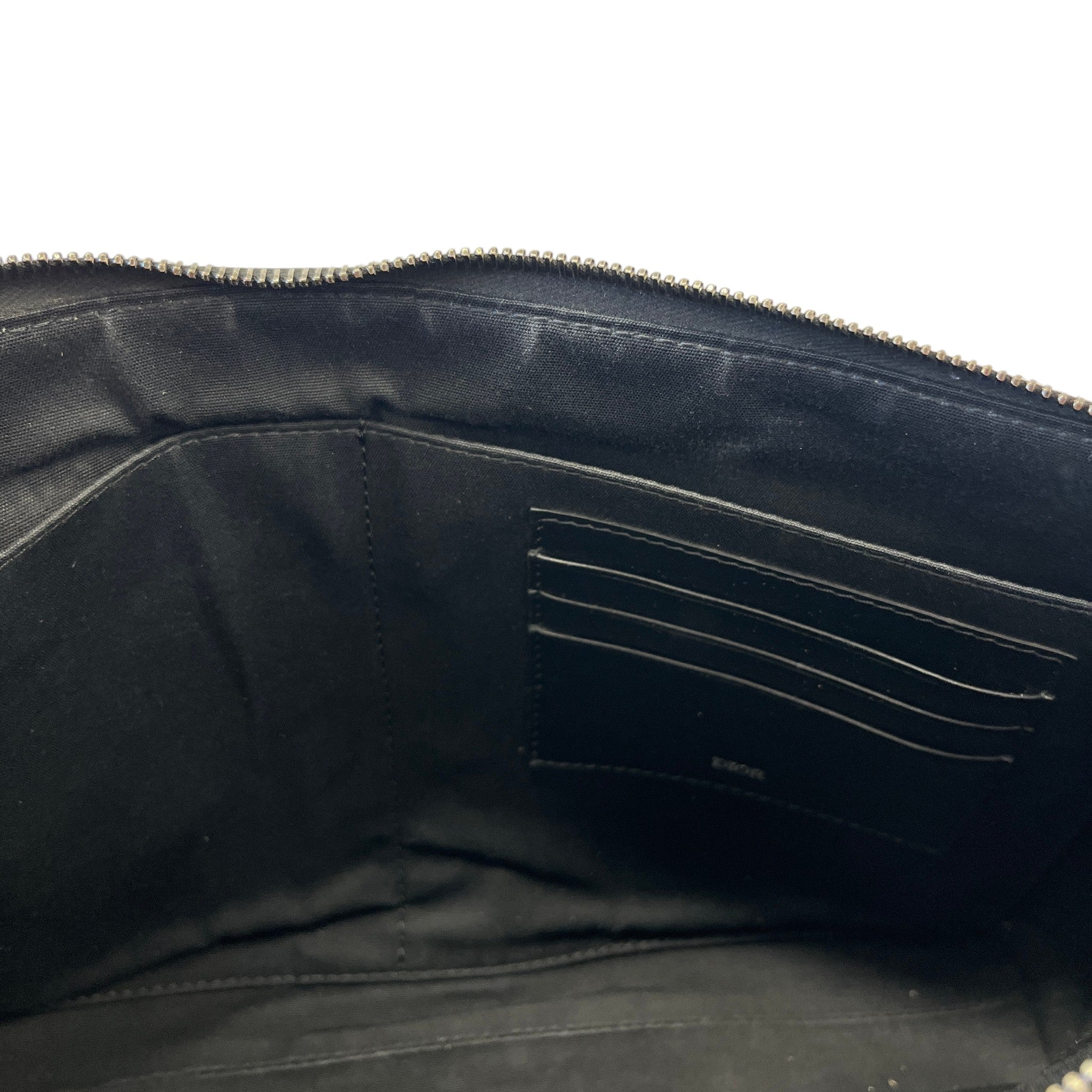 Women's Oblique A4 Zipped Pouch Black