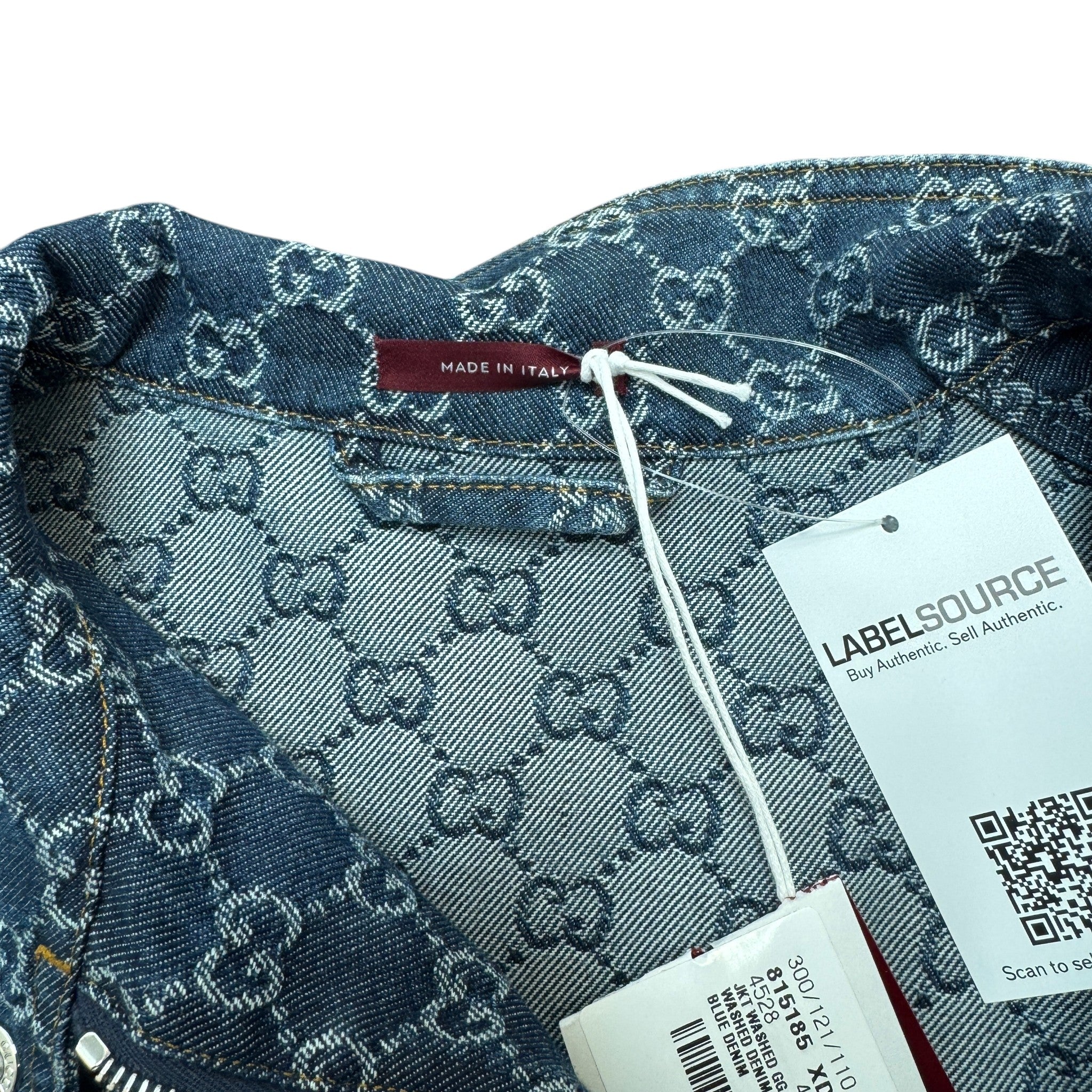 Women's Gg Jacquard Jacket Blue Size 44 / UK 12