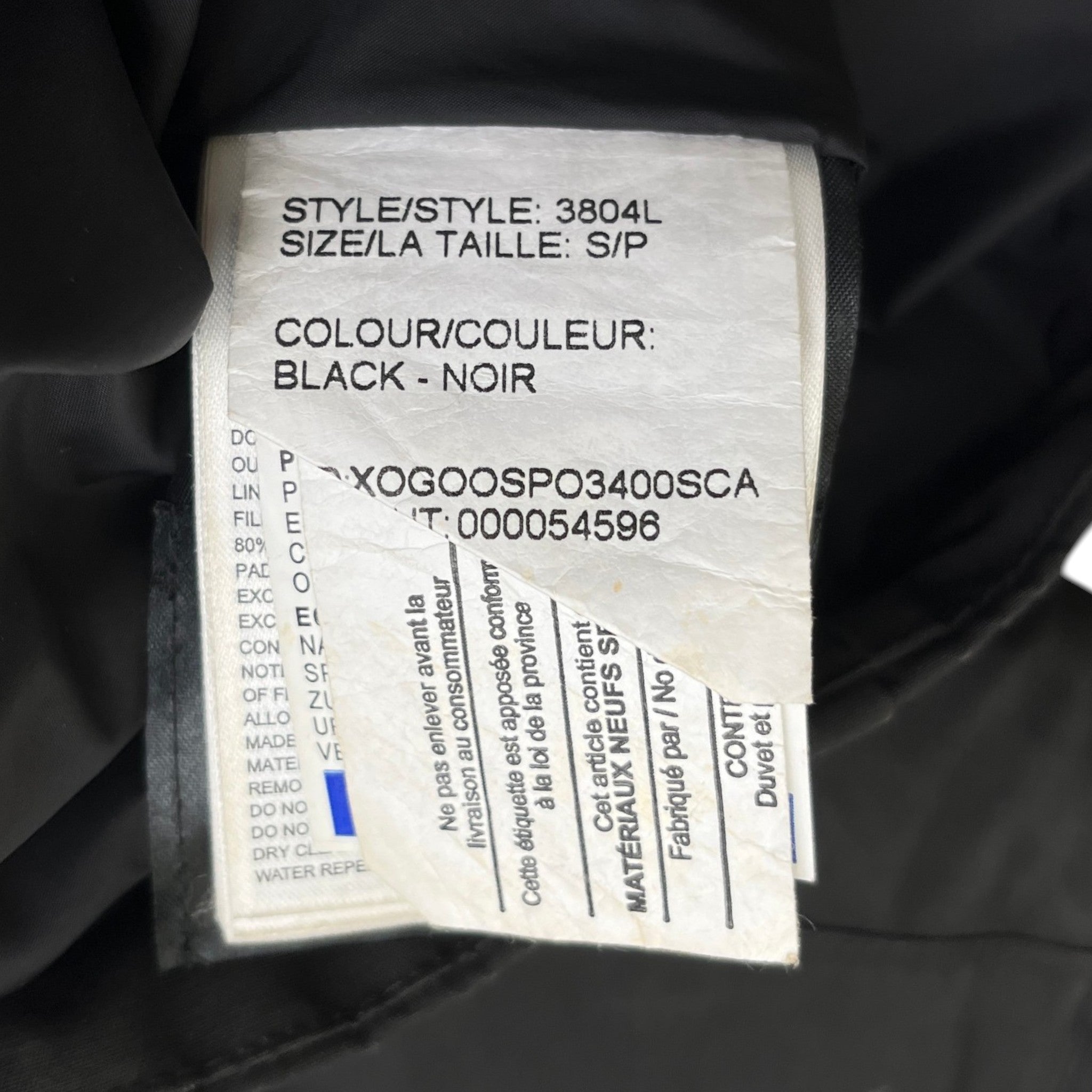 Women's Chelsea Parka Down Jacket Black Size S