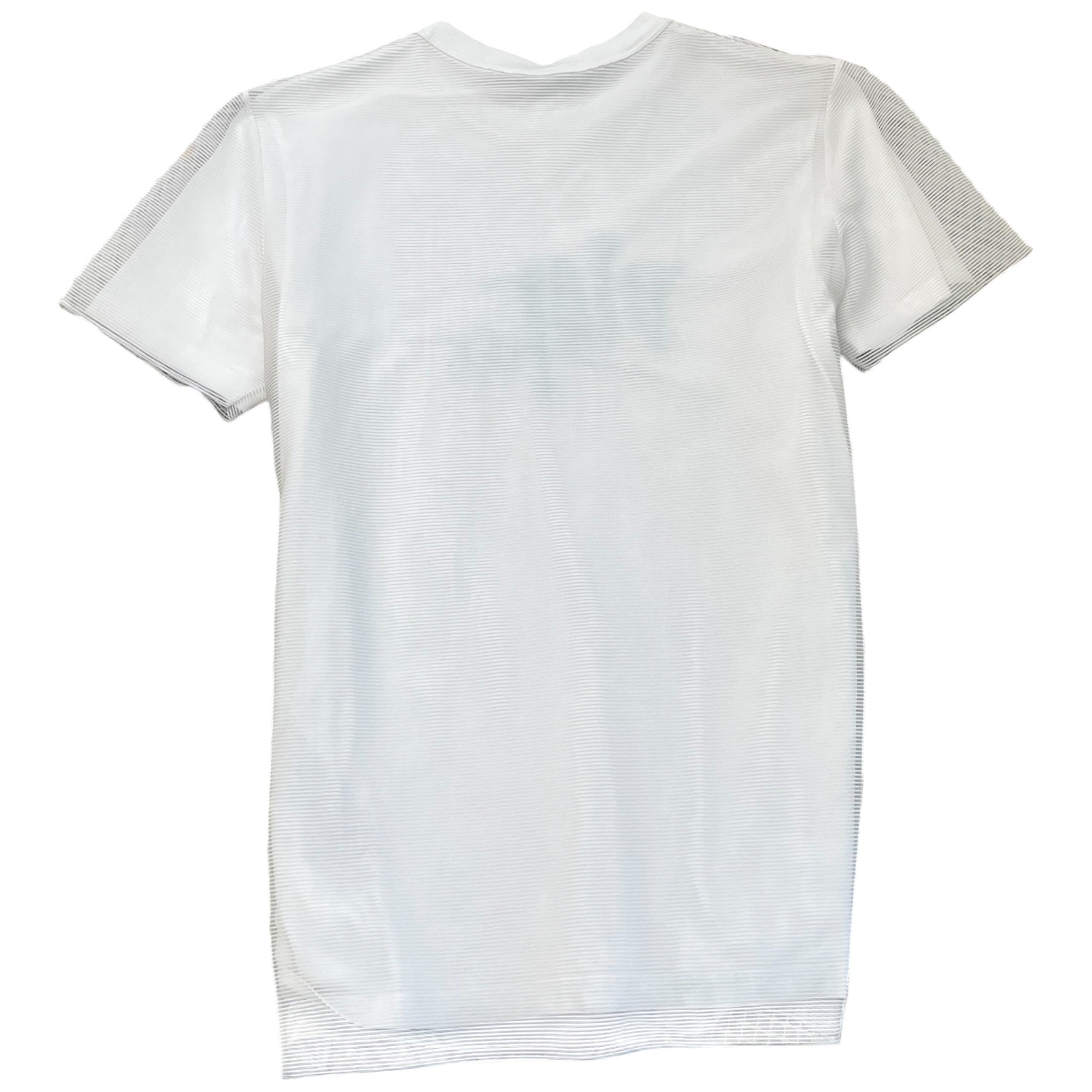 Men's Mesh Paris Logo T-Shirt White Size XS