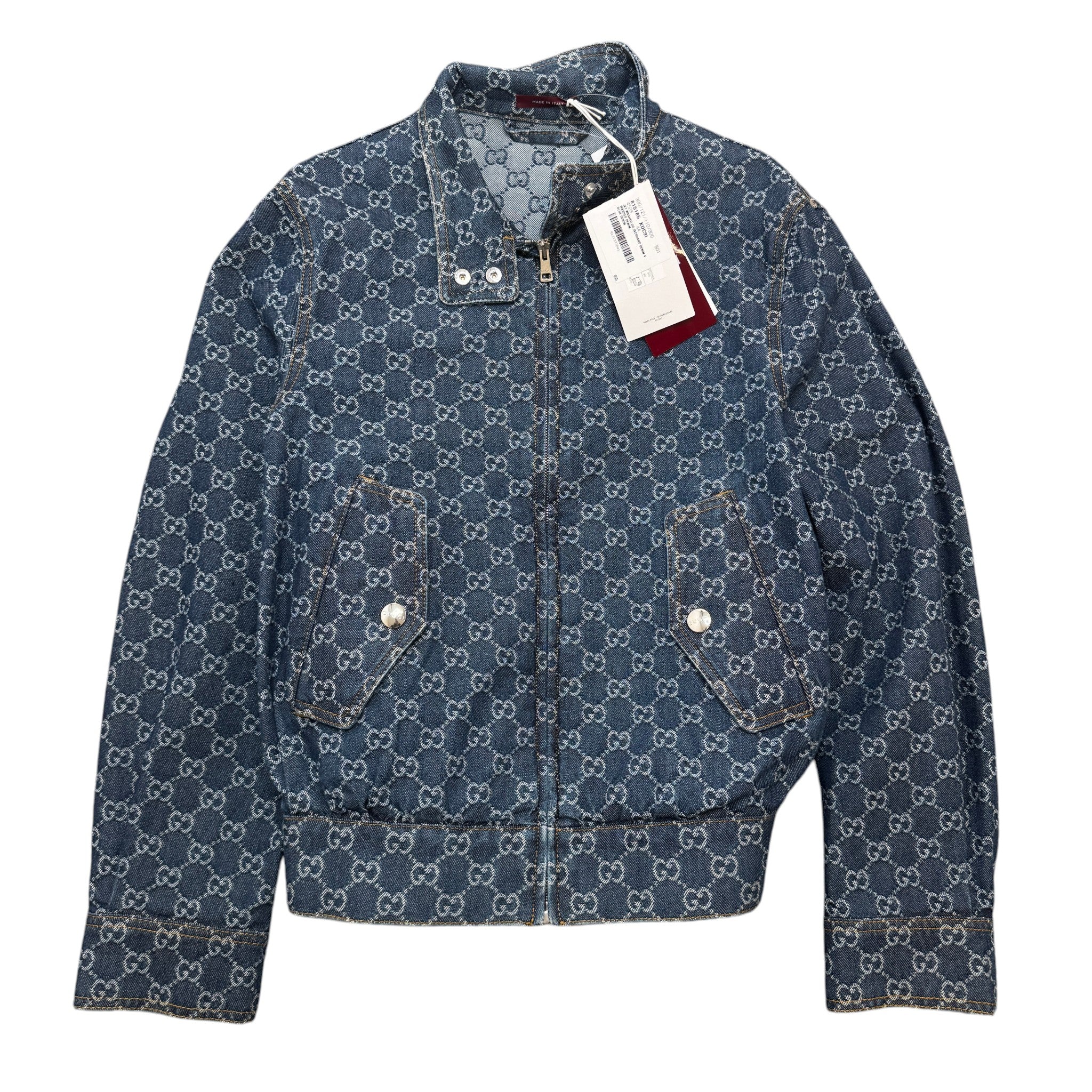 Women's Gg Jacquard Jacket Blue Size 44 / UK 12