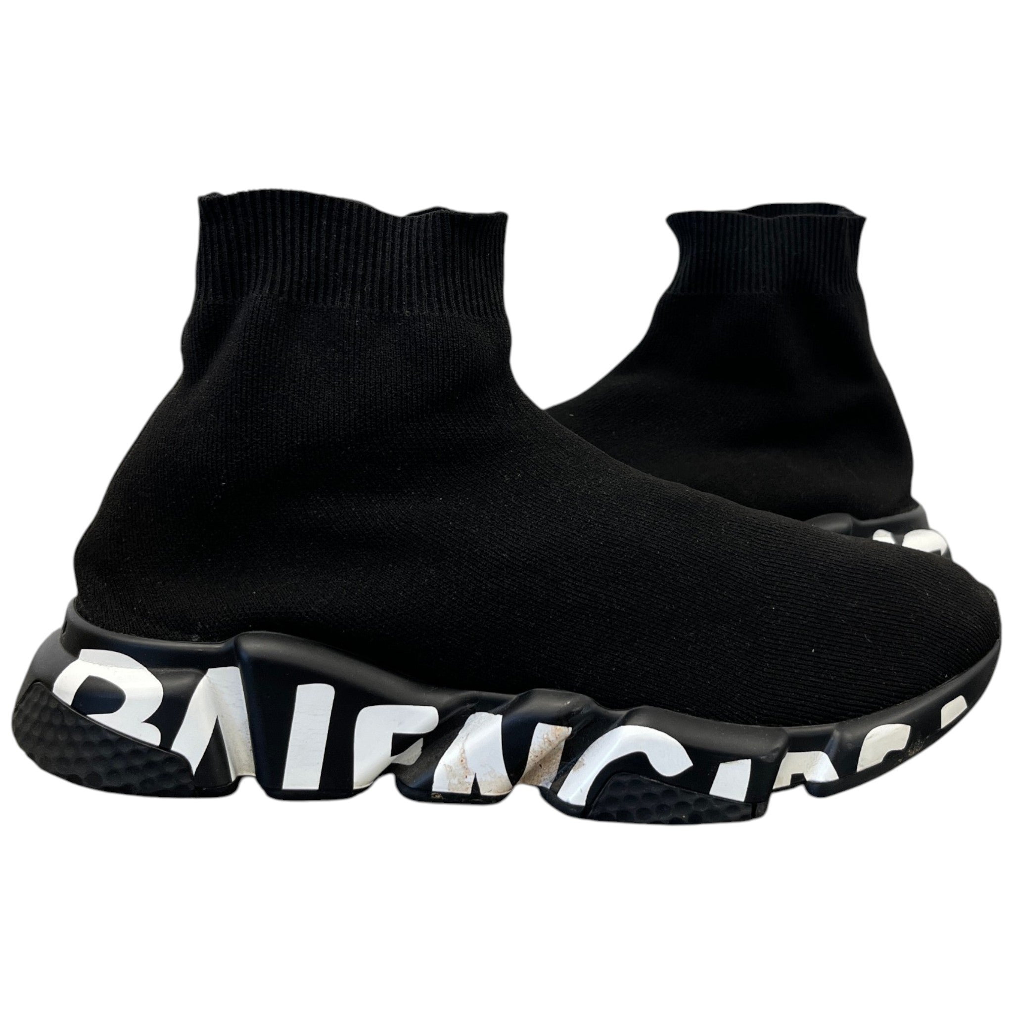 Men's Speed Graffiti High Trainers Black Size EU 42 / UK 8