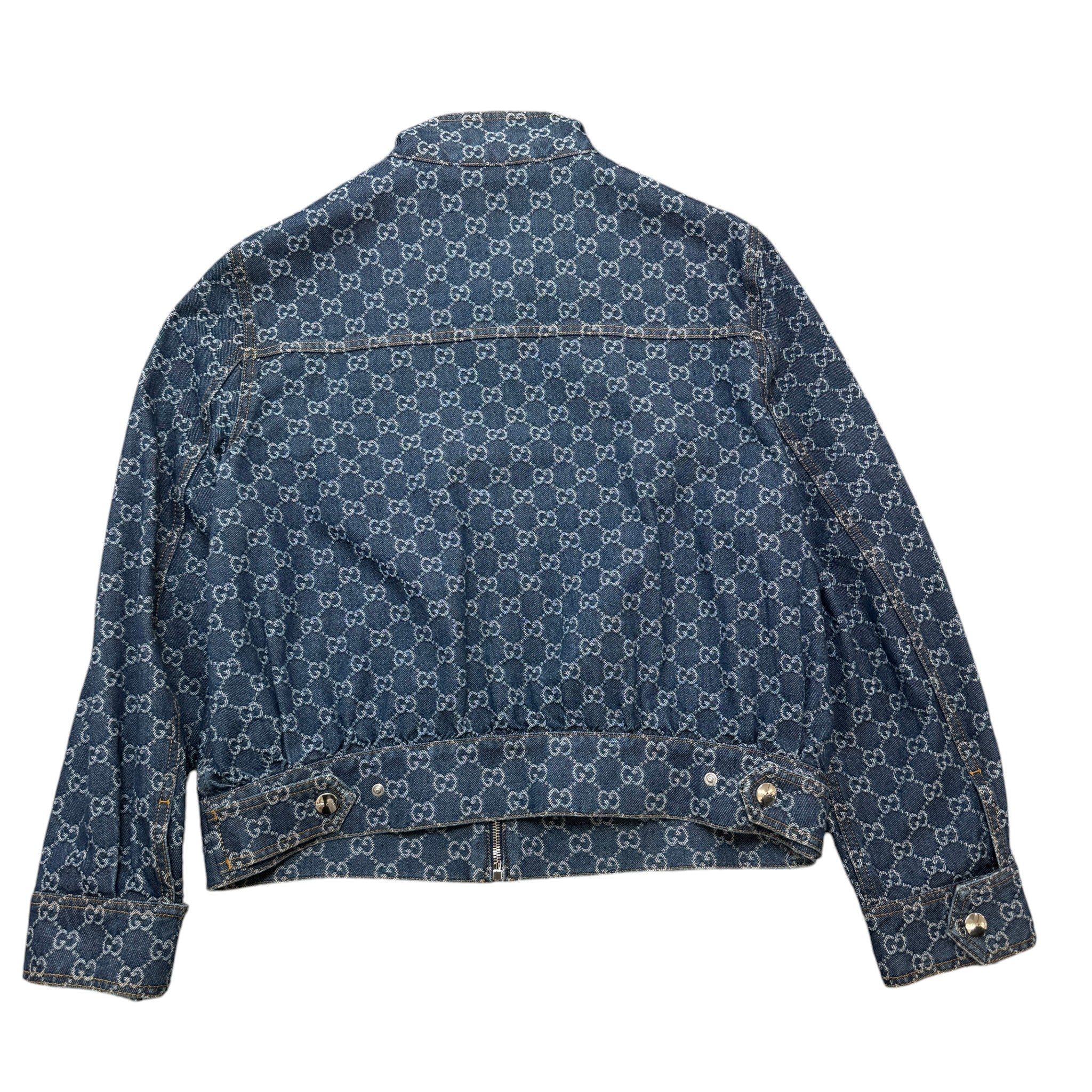 Women's Gg Jacquard Jacket Blue Size 44 / UK 12