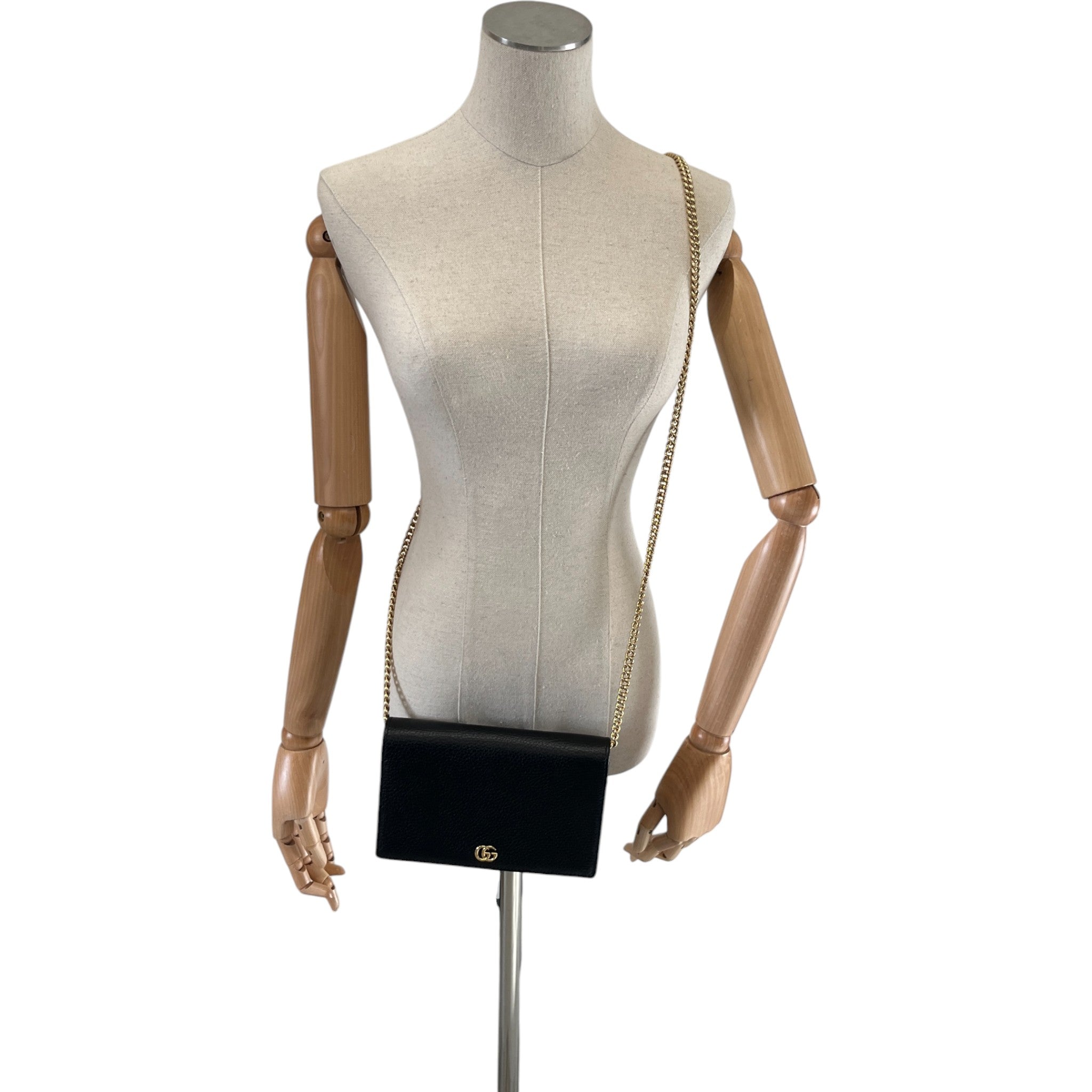 Women's Gg Marmont Wallet On Chain Bag Black