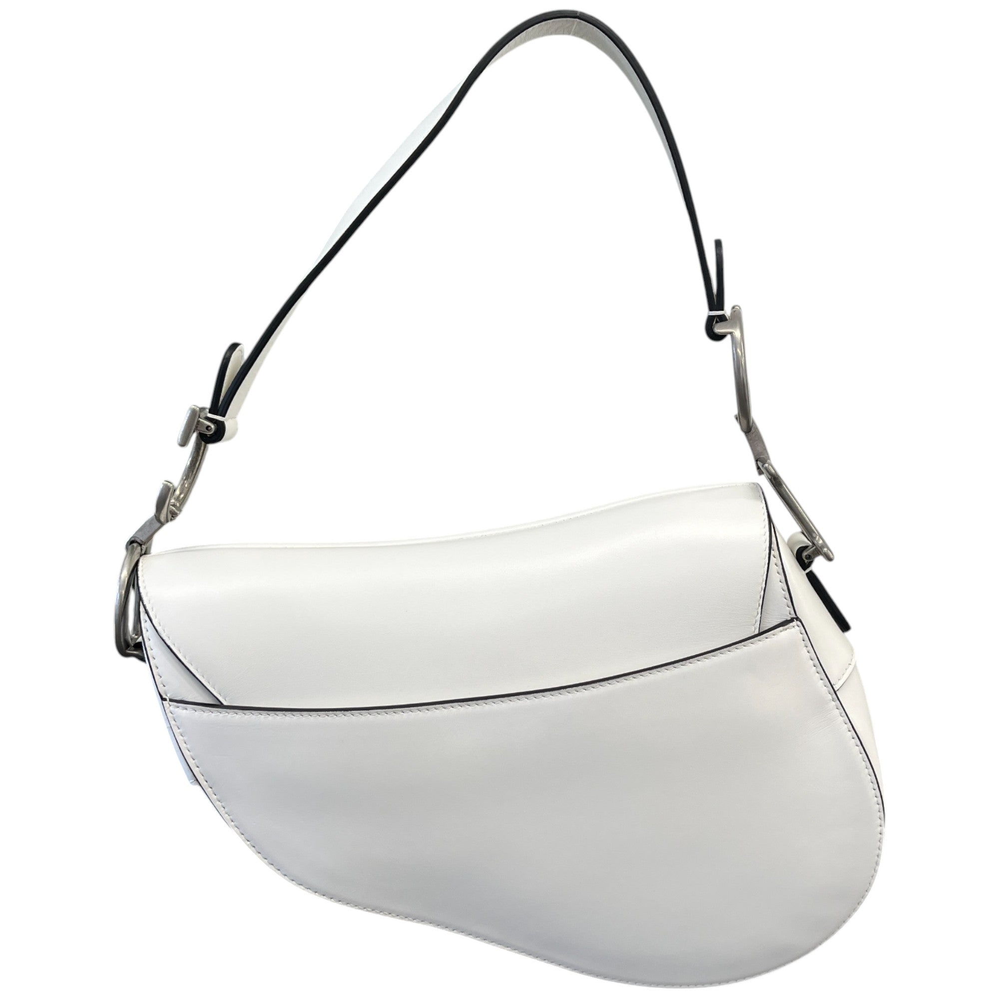 Women's Soft Saddle Bag White