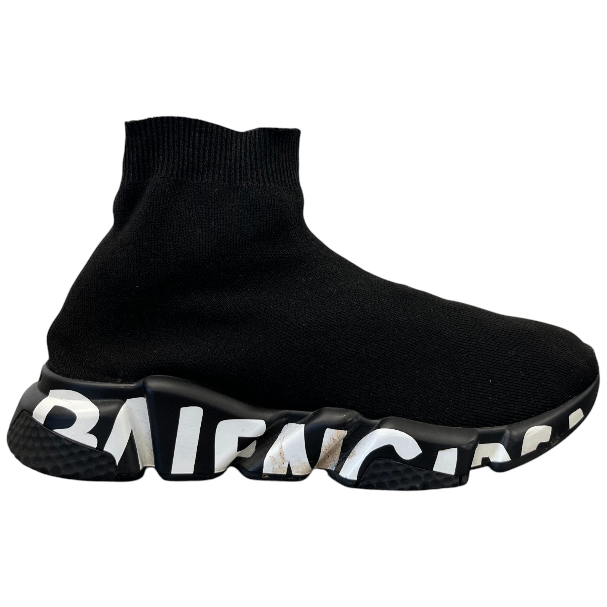 Men's Speed Graffiti High Trainers Black Size EU 42 / UK 8