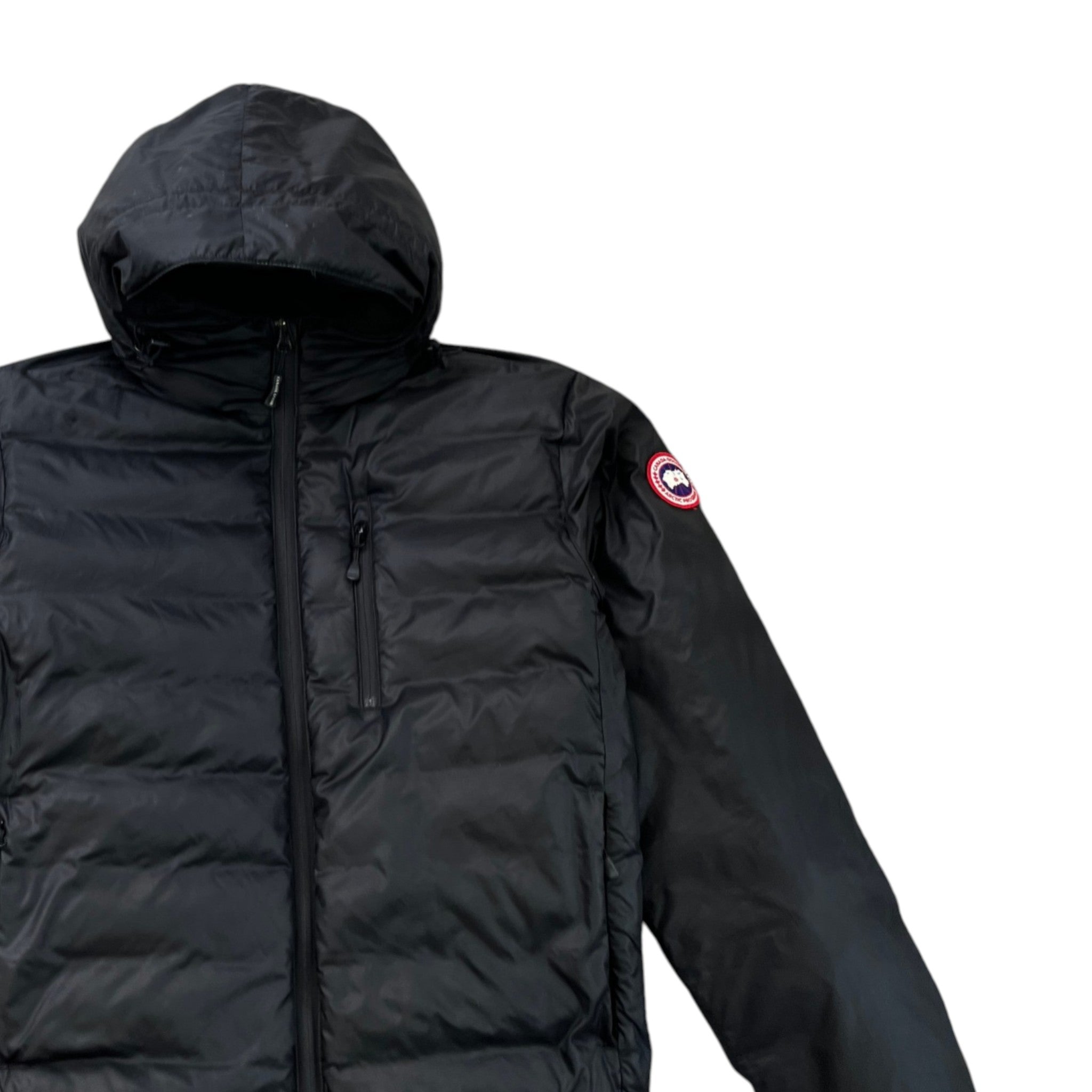 Men's Lodge Hoody Down Jacket Black Size S