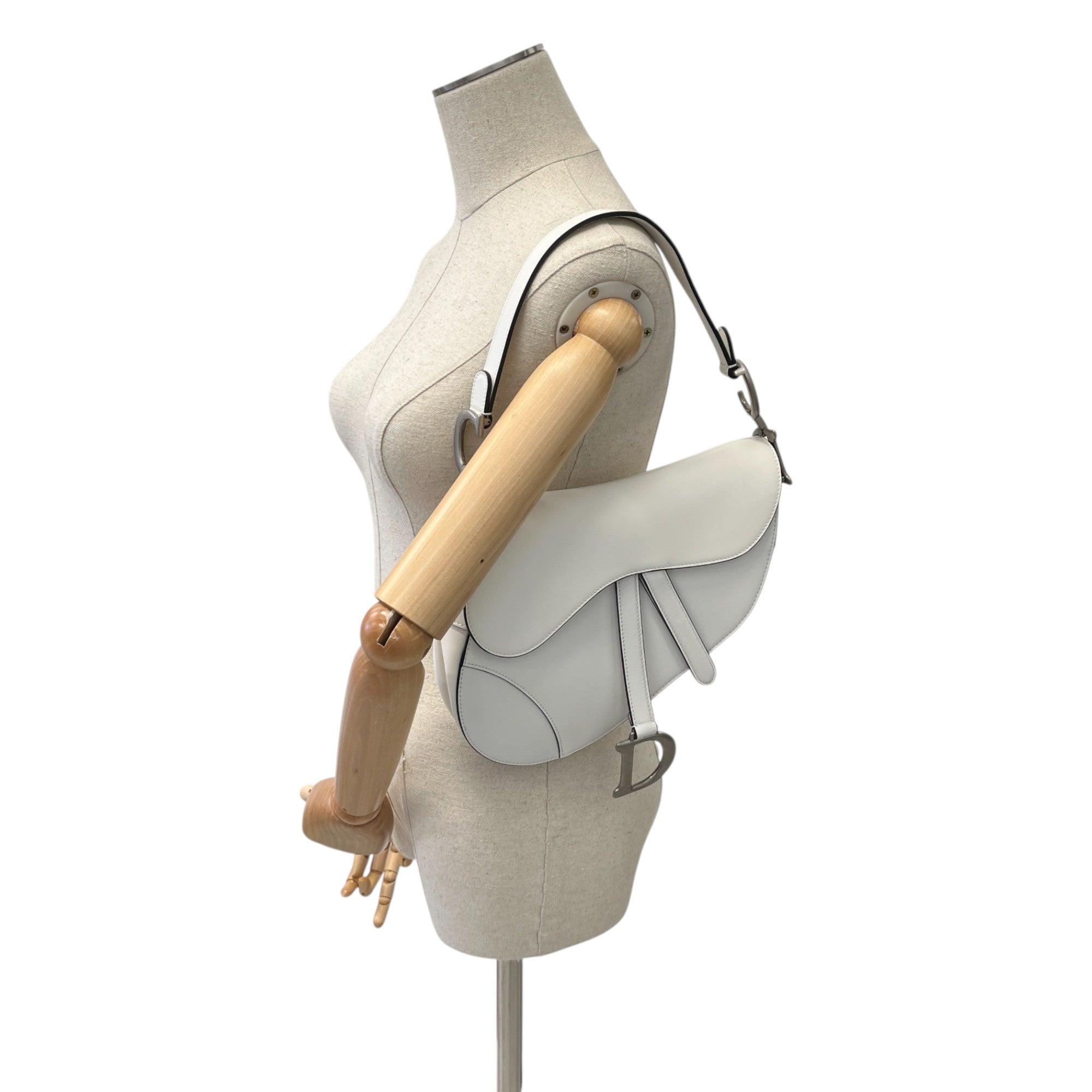 Women's Soft Saddle Bag White