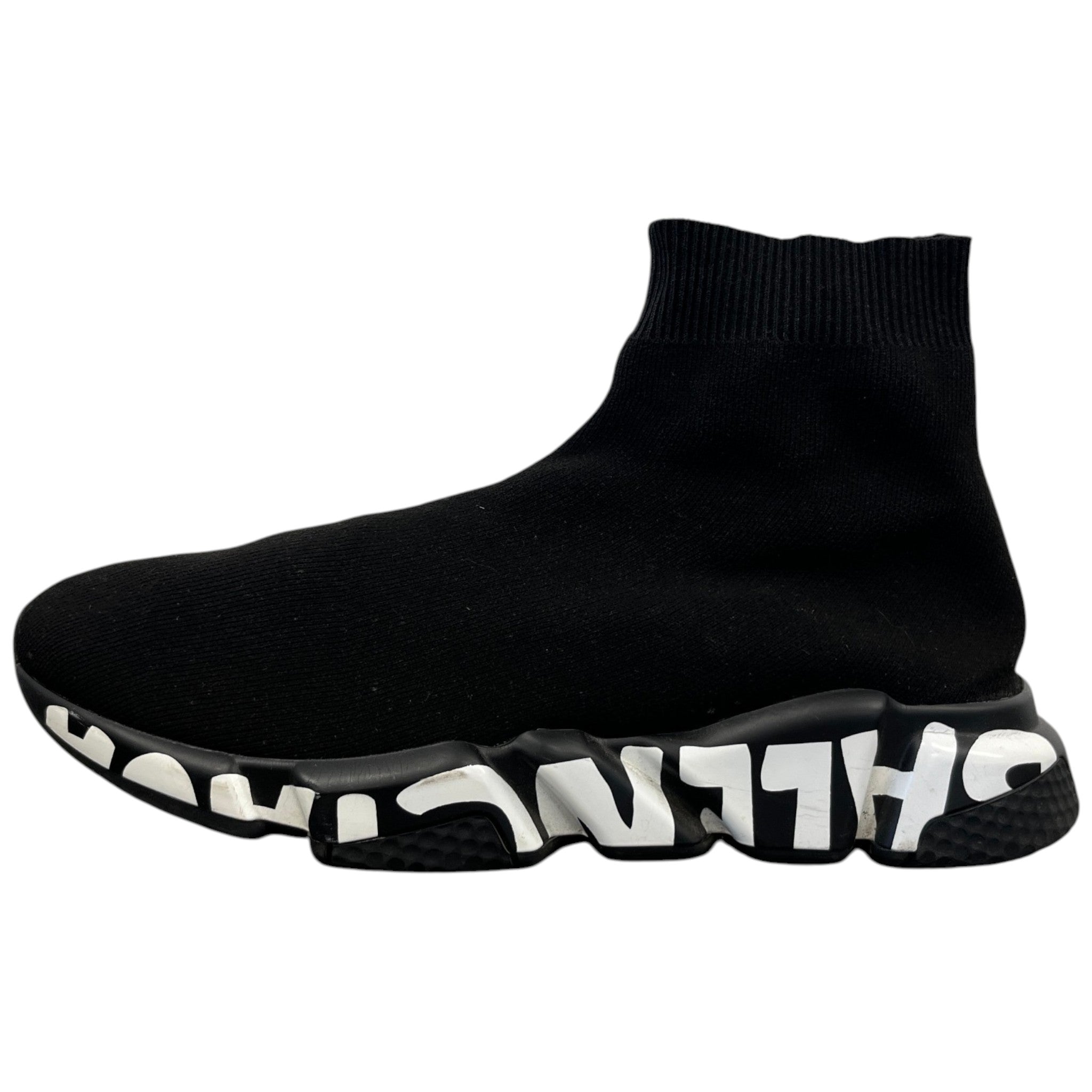 Men's Speed Graffiti High Trainers Black Size EU 42 / UK 8