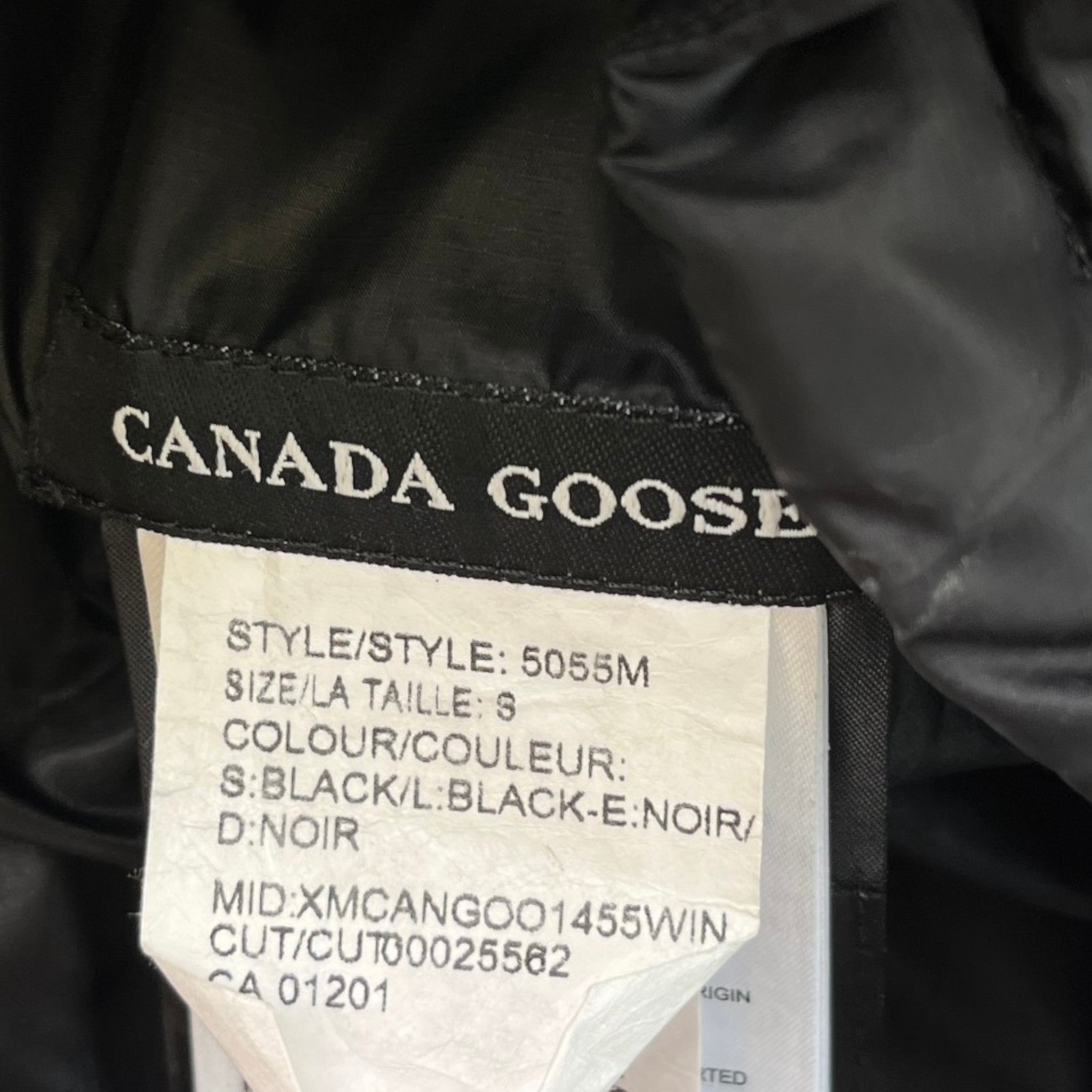 Men's Lodge Hoody Down Jacket Black Size S