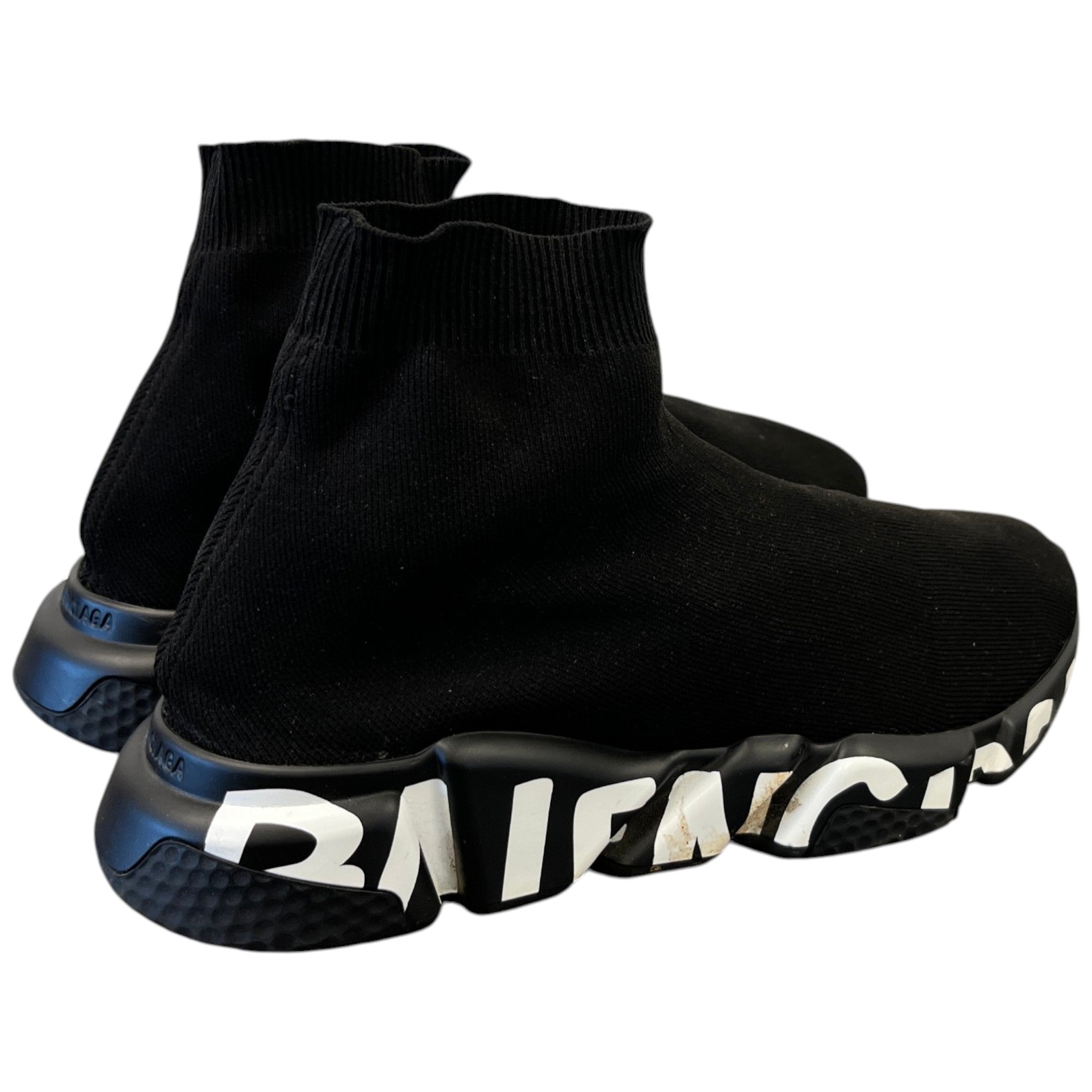Men's Speed Graffiti High Trainers Black Size EU 42 / UK 8
