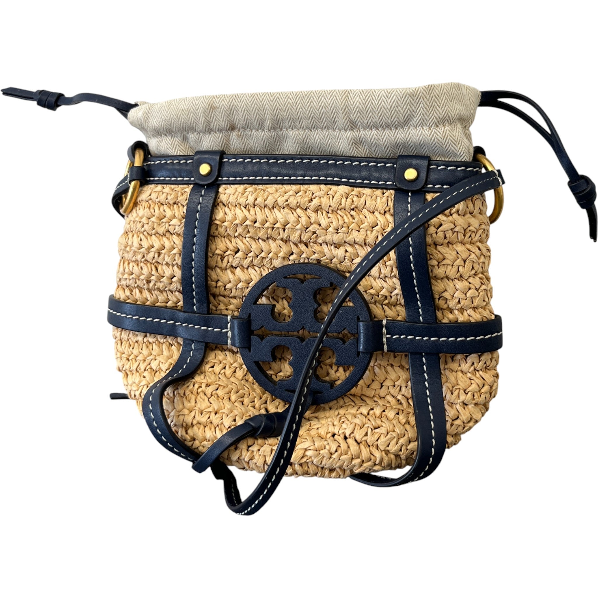 Women's Miller Straw Bucket Bag Beige