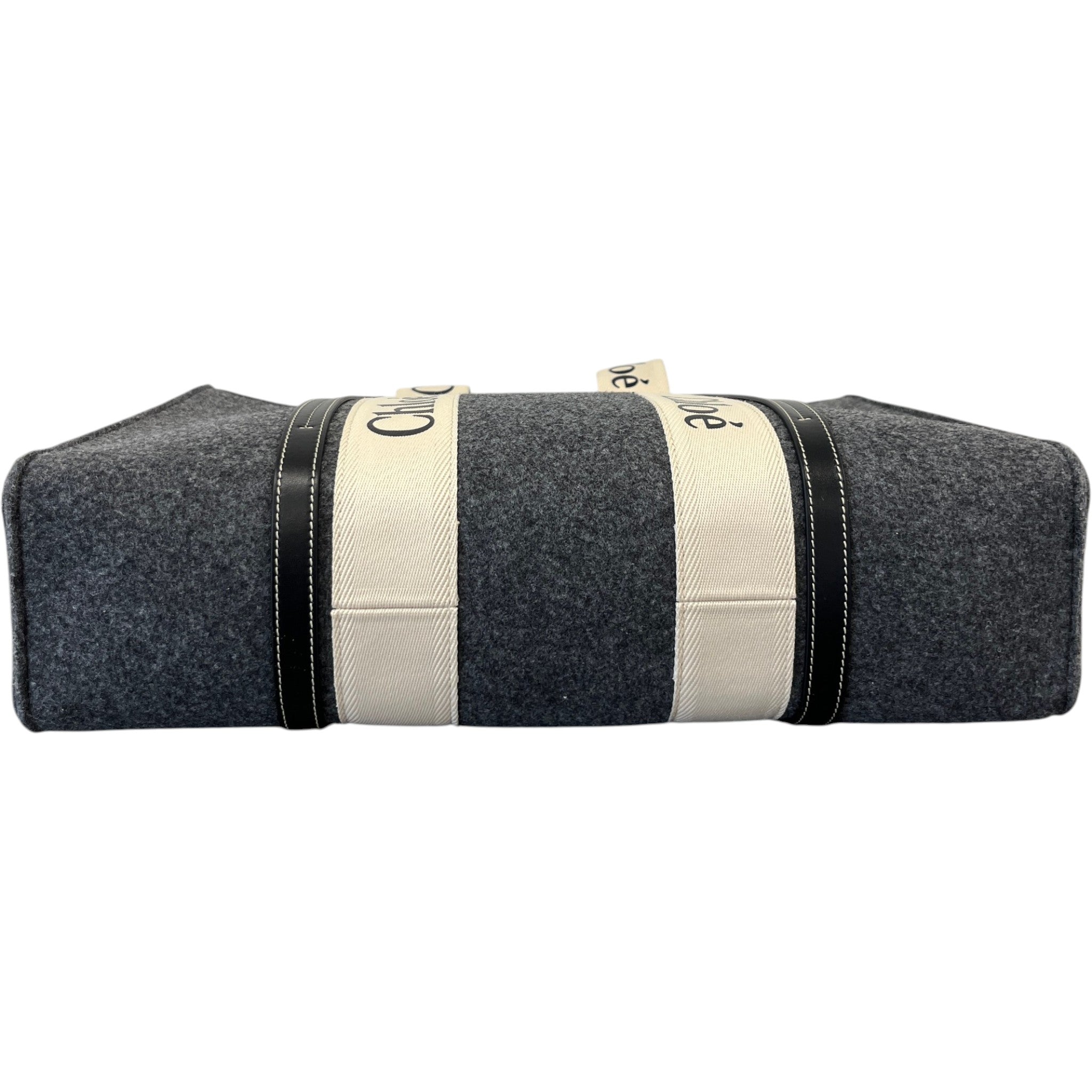 Women's Woody Logo Strap Handbag Grey