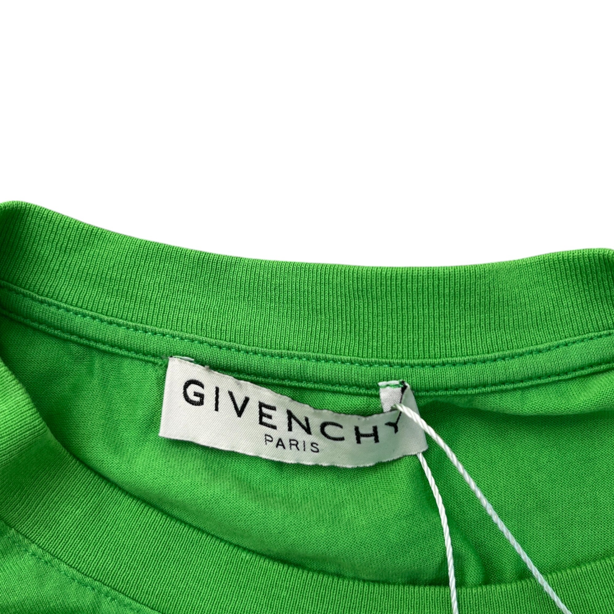 Men's Tape Logo T-Shirt Green Size S