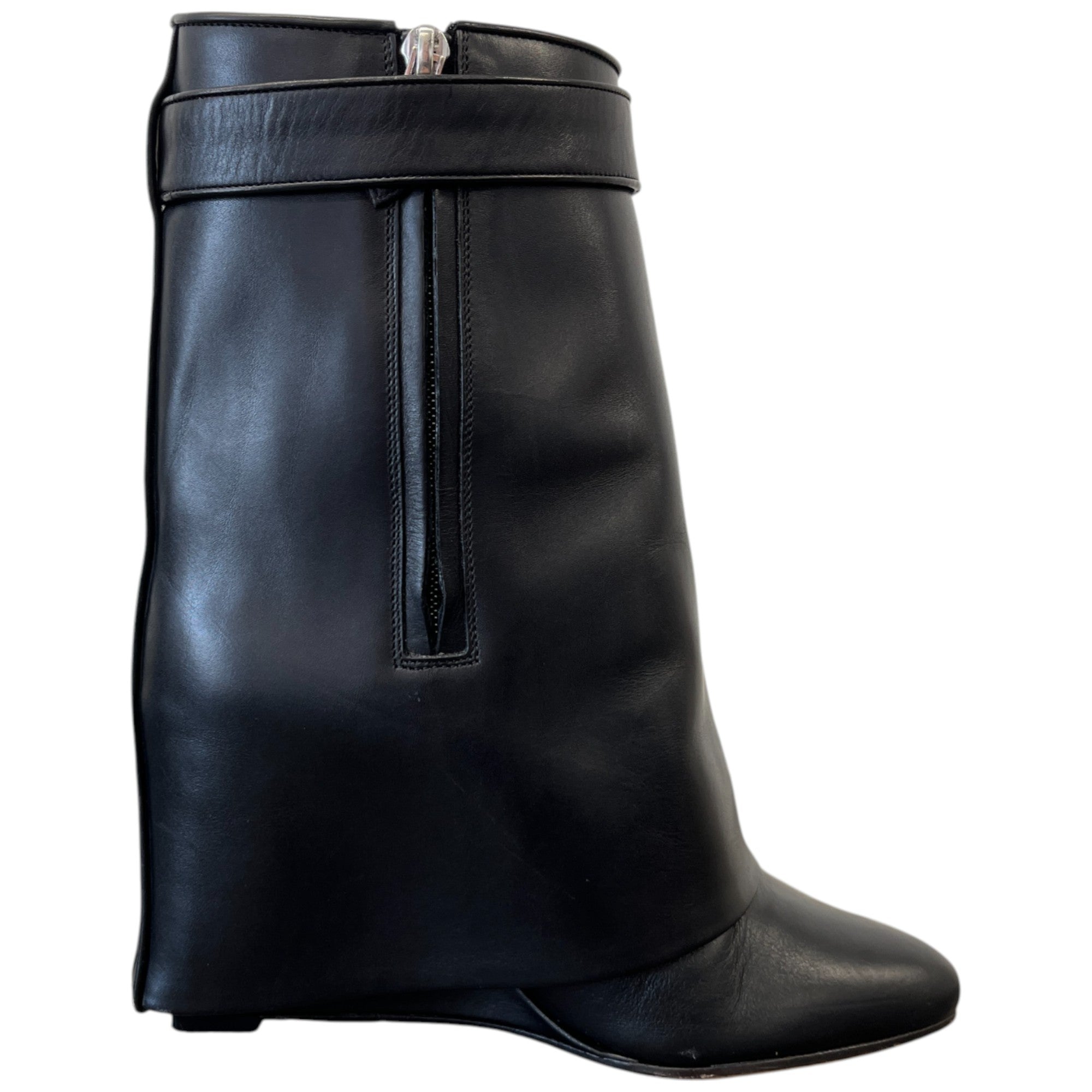 Women's Shark Lock Ankle Boots Black Size EU 38 / UK 5