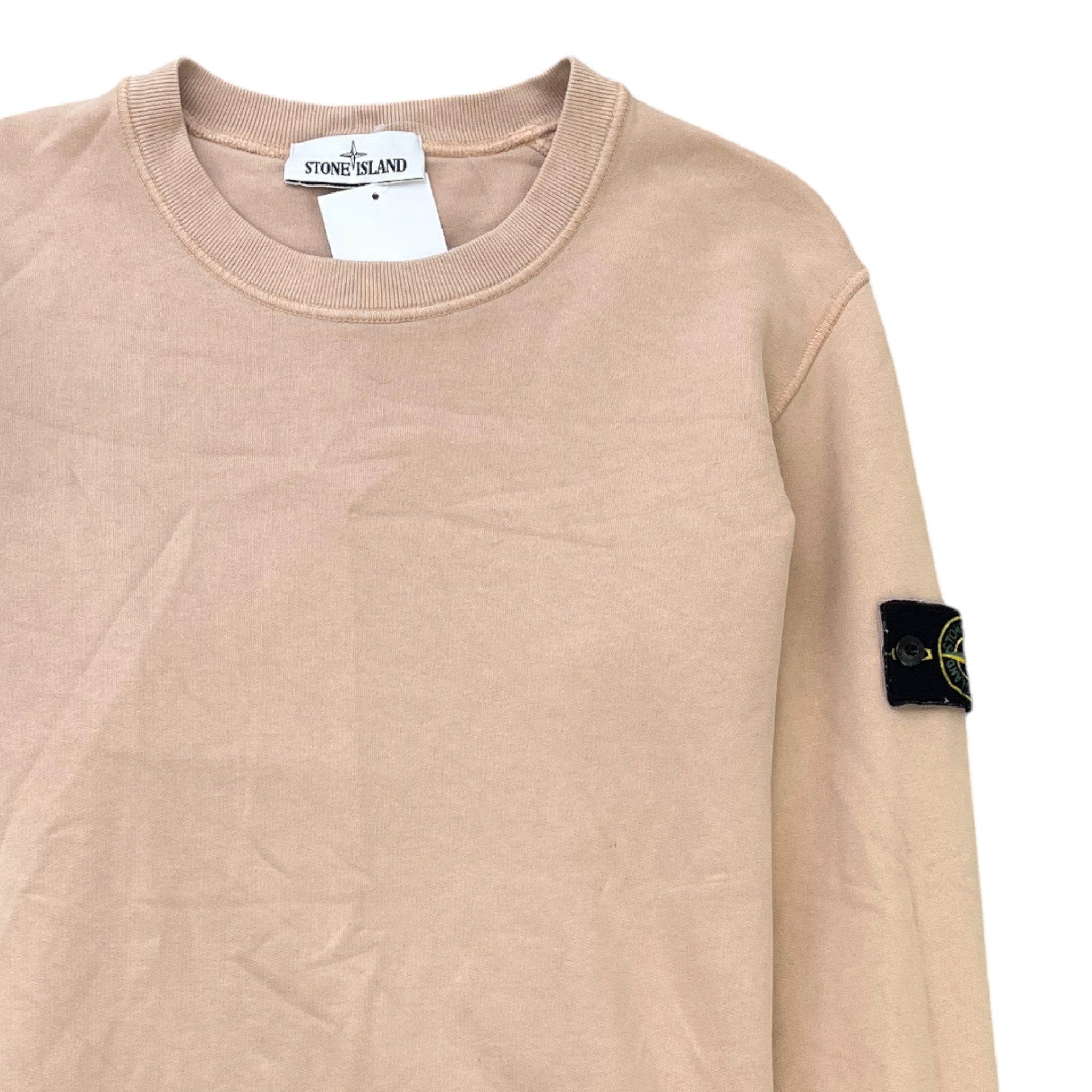 Men's Applique Logo Sweatshirt Beige Size L