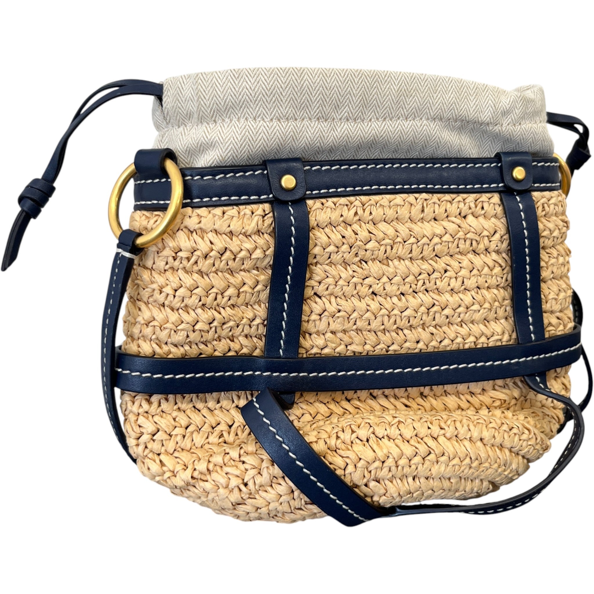 Women's Miller Straw Bucket Bag Beige