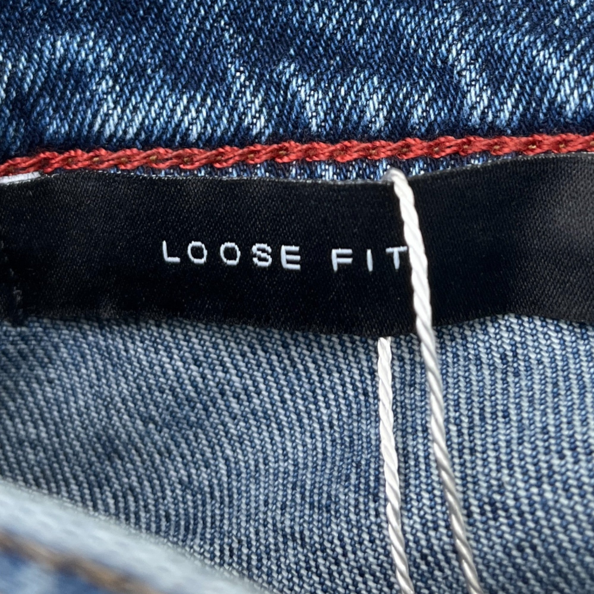 Men's Embossed Logo Jeans Blue Size Waist 31"