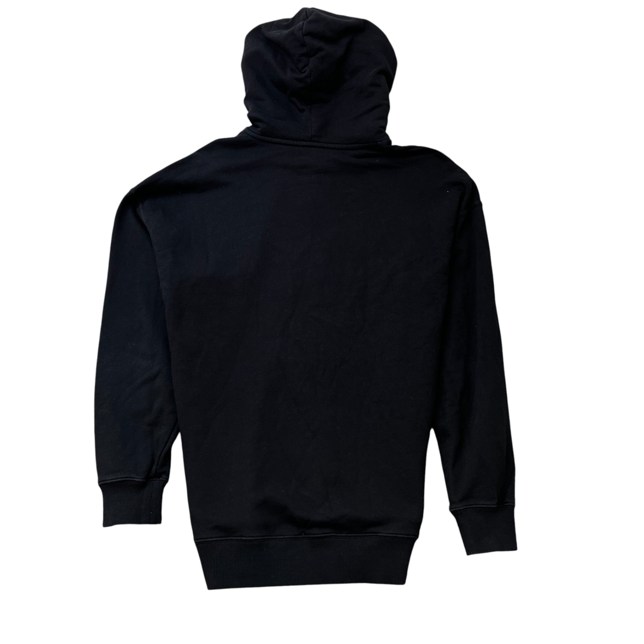 Men's Logo Print Hoodie Black Size S