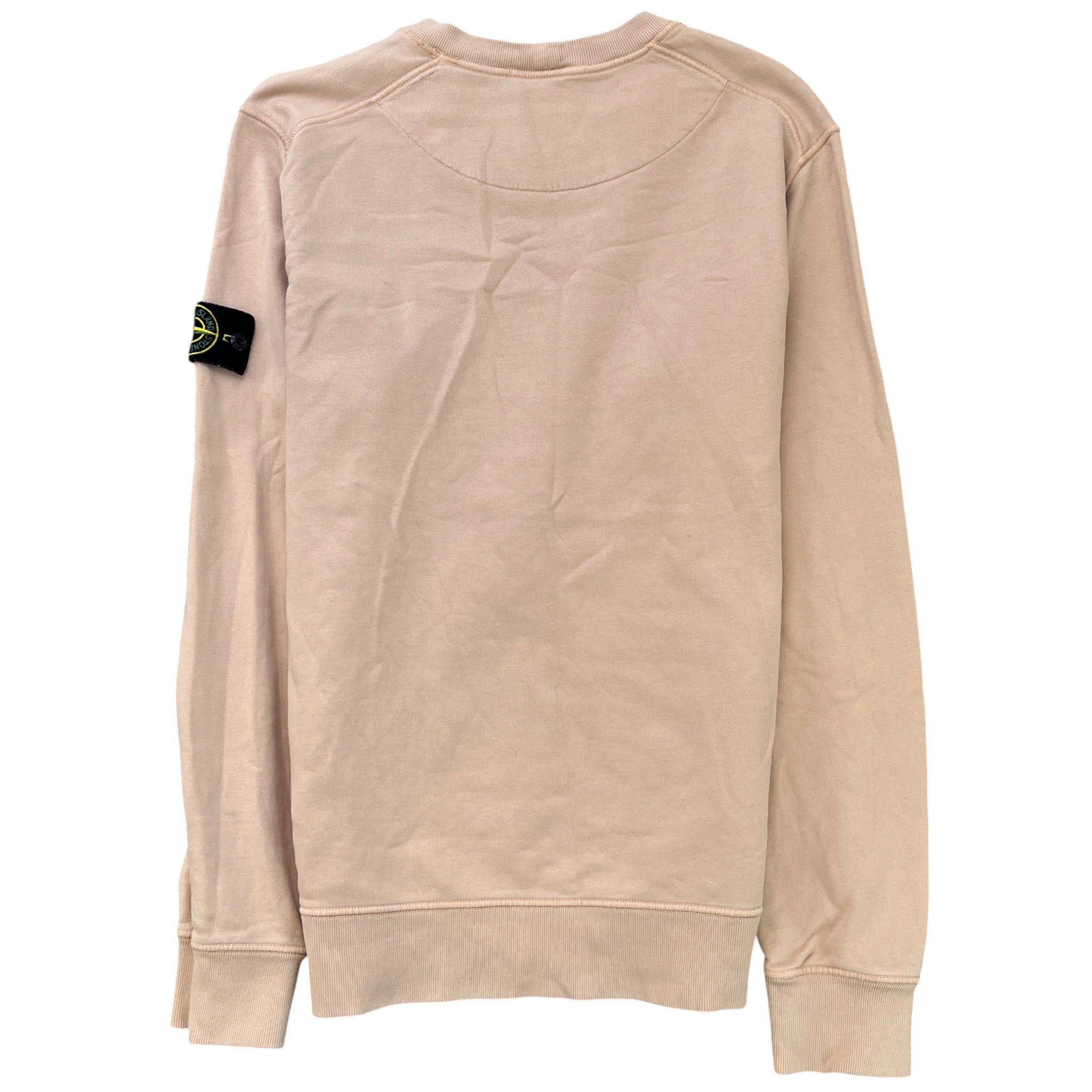 Men's Applique Logo Sweatshirt Beige Size L