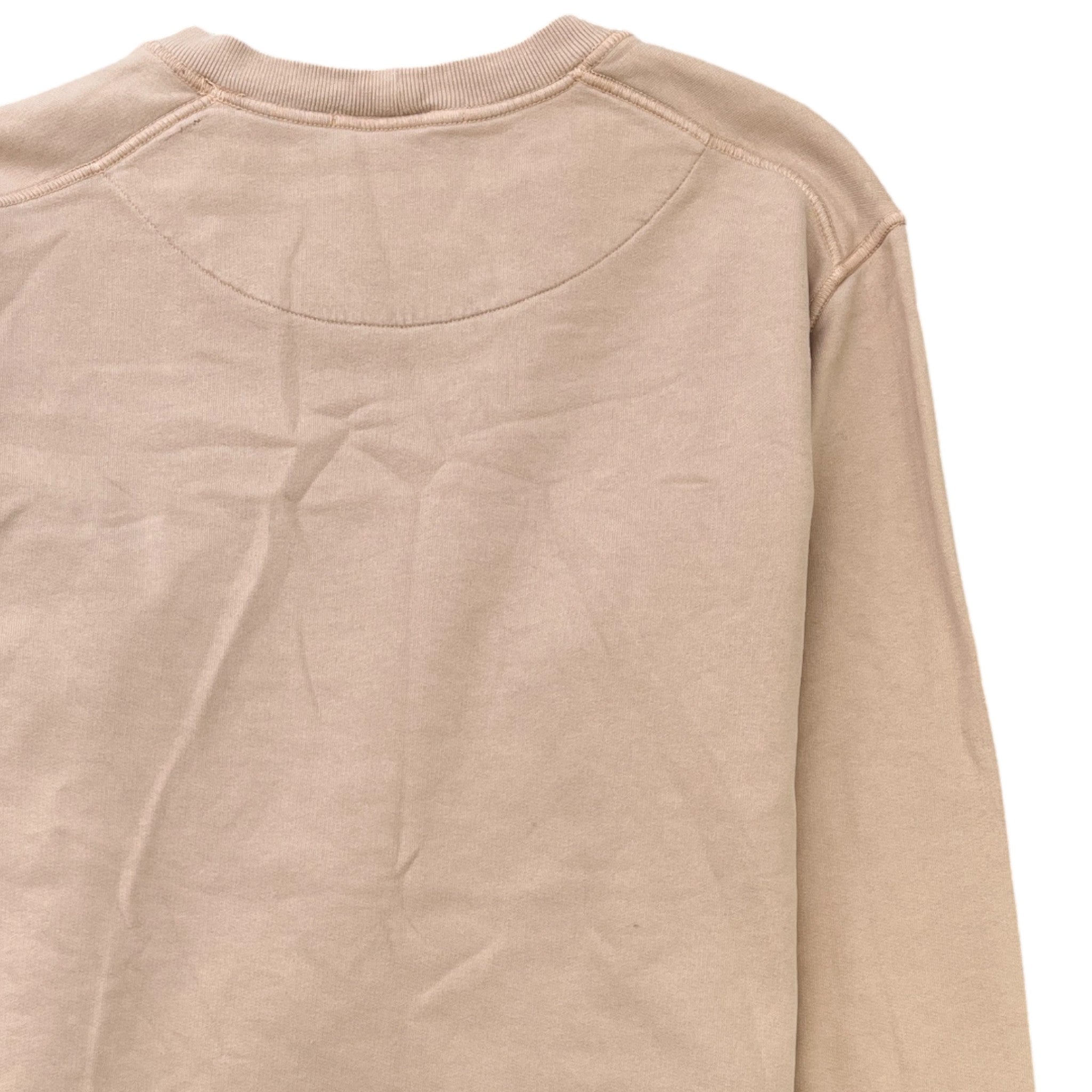 Men's Applique Logo Sweatshirt Beige Size L