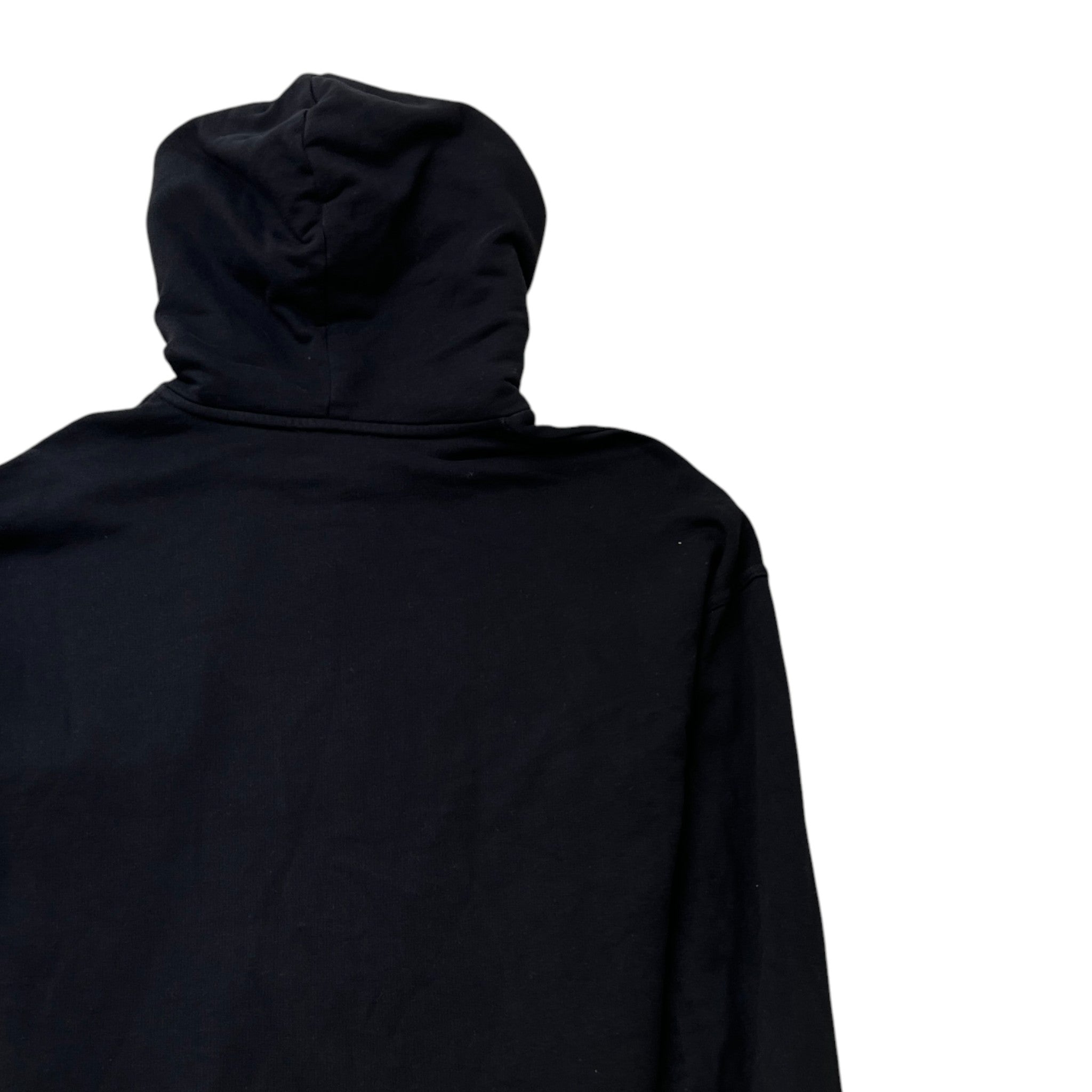 Men's Logo Print Hoodie Black Size S