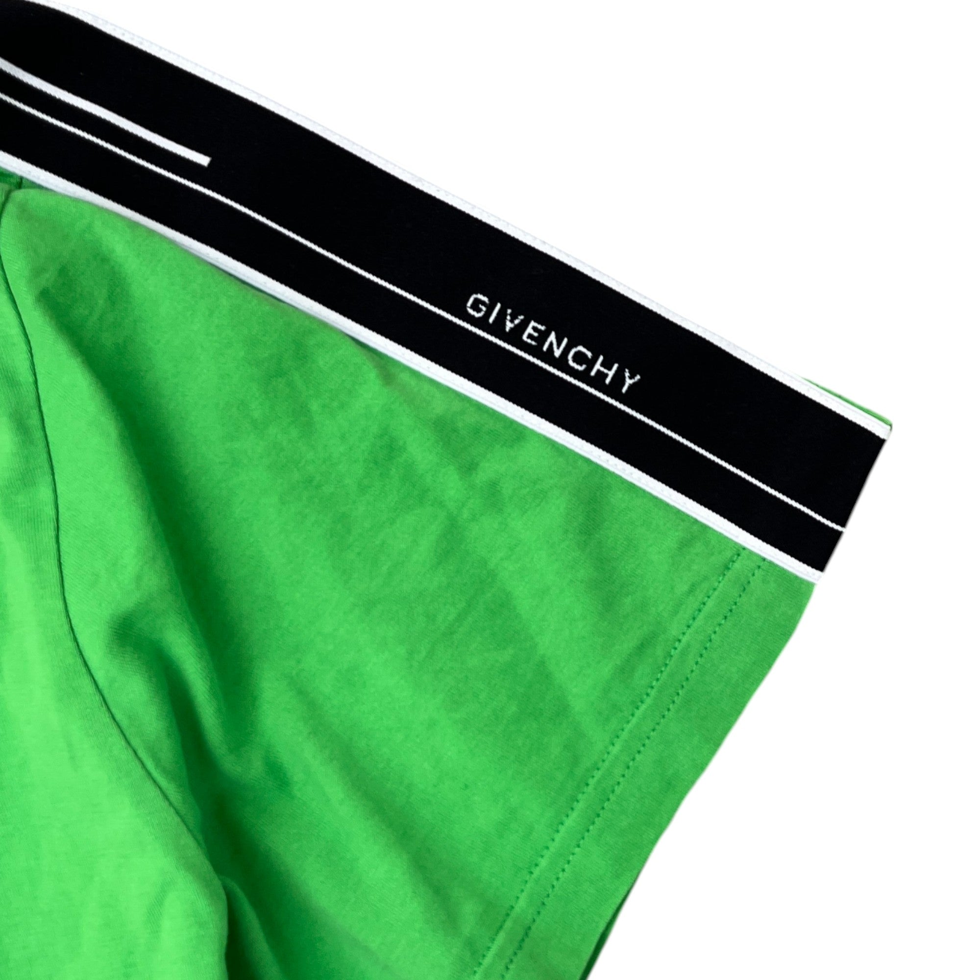 Men's Tape Logo T-Shirt Green Size S