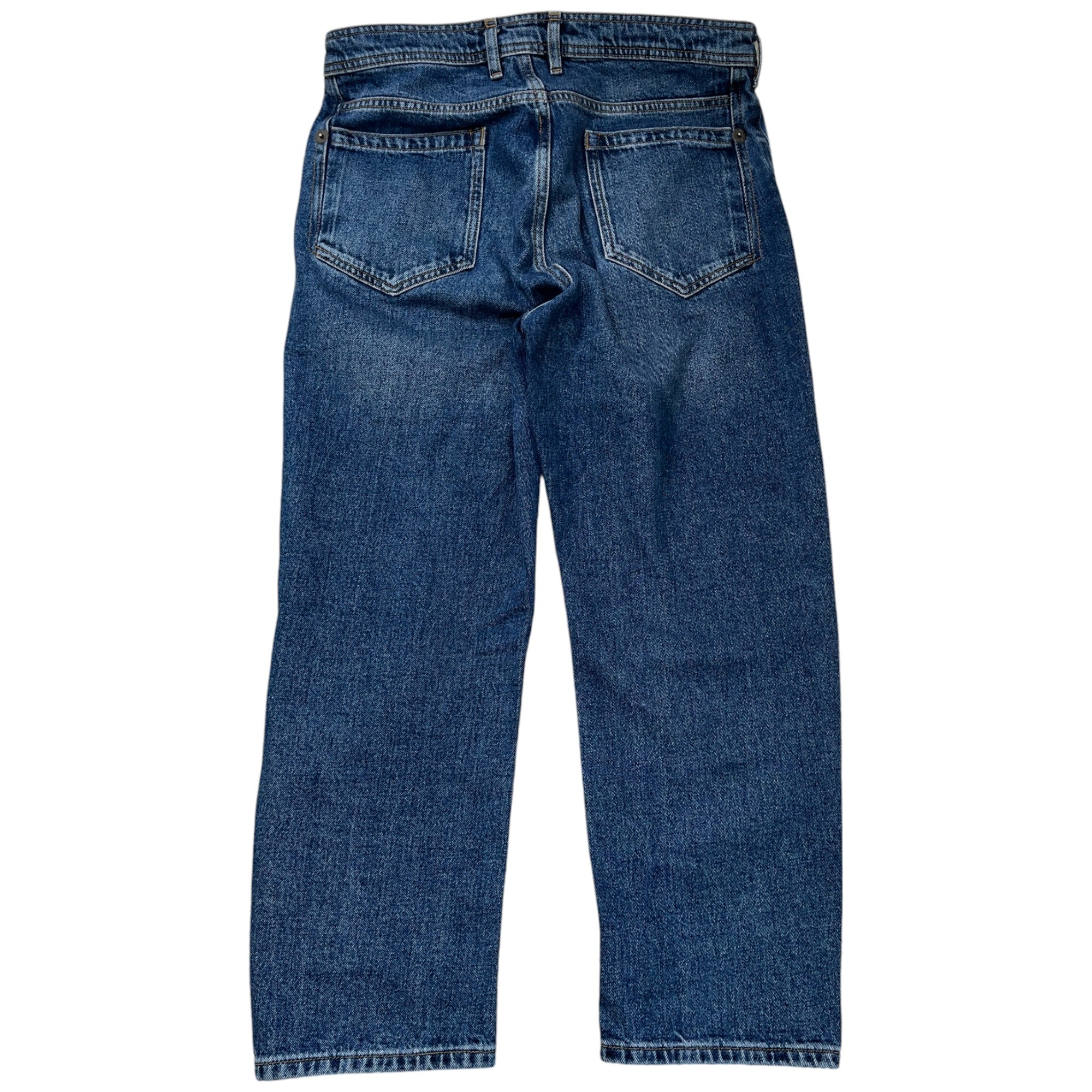 Men's Embossed Logo Jeans Blue Size Waist 31"