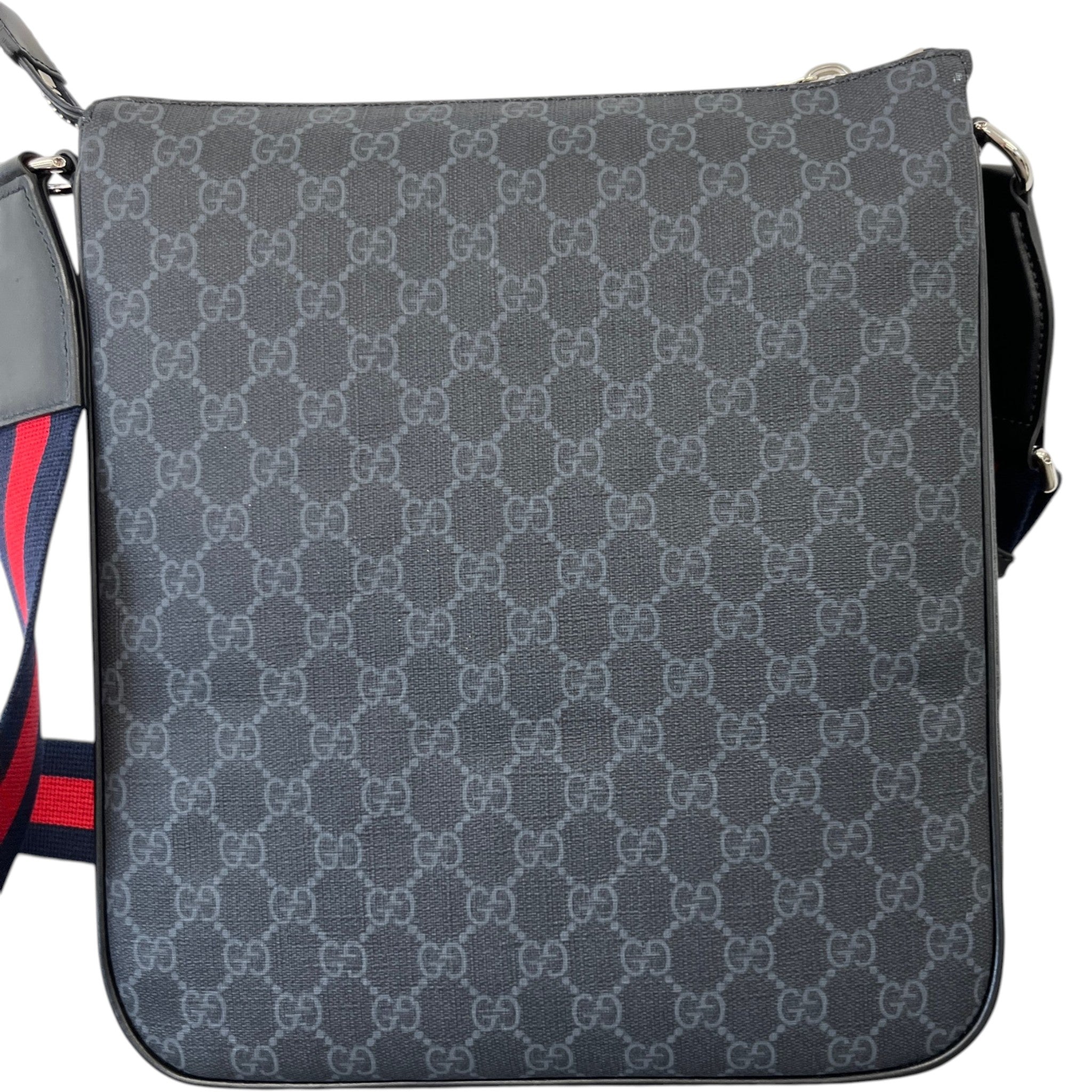 Men's Gg Supreme Messenger Bag Black