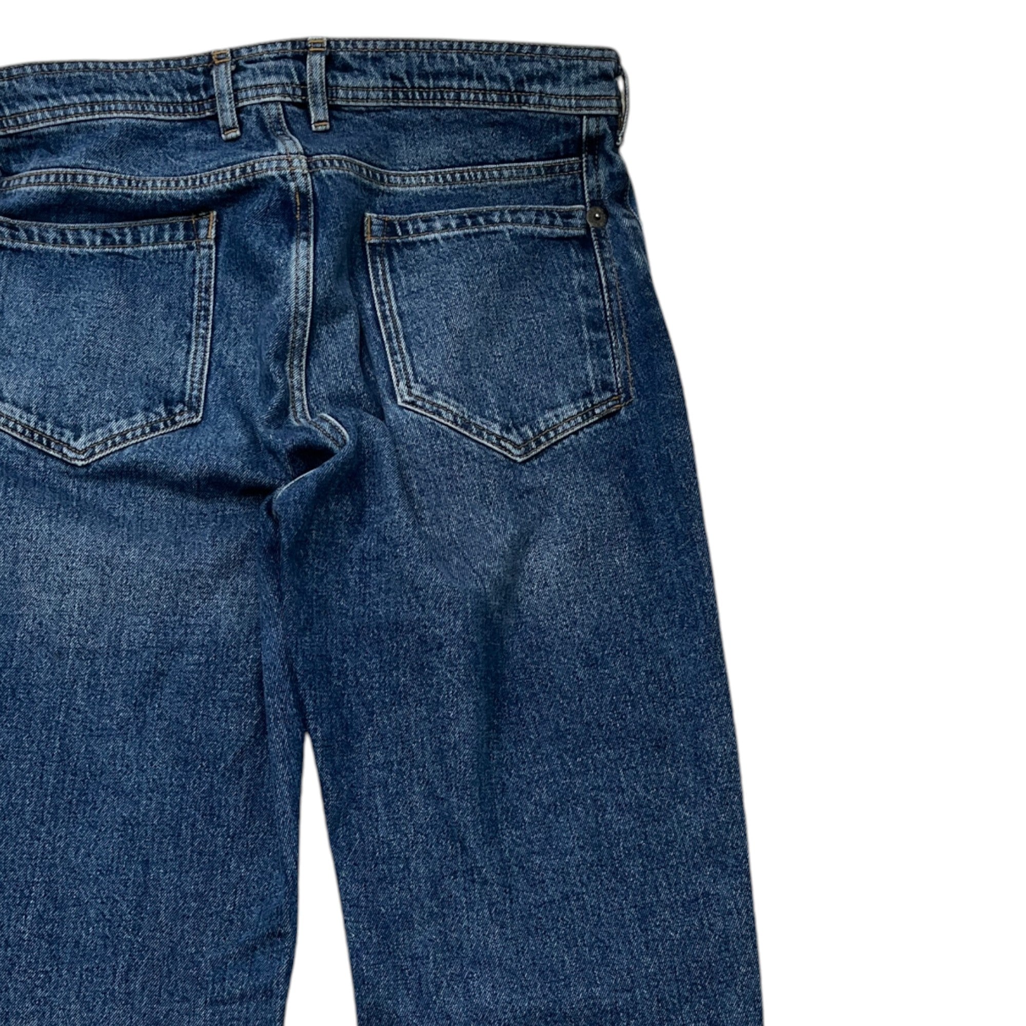 Men's Embossed Logo Jeans Blue Size Waist 31"