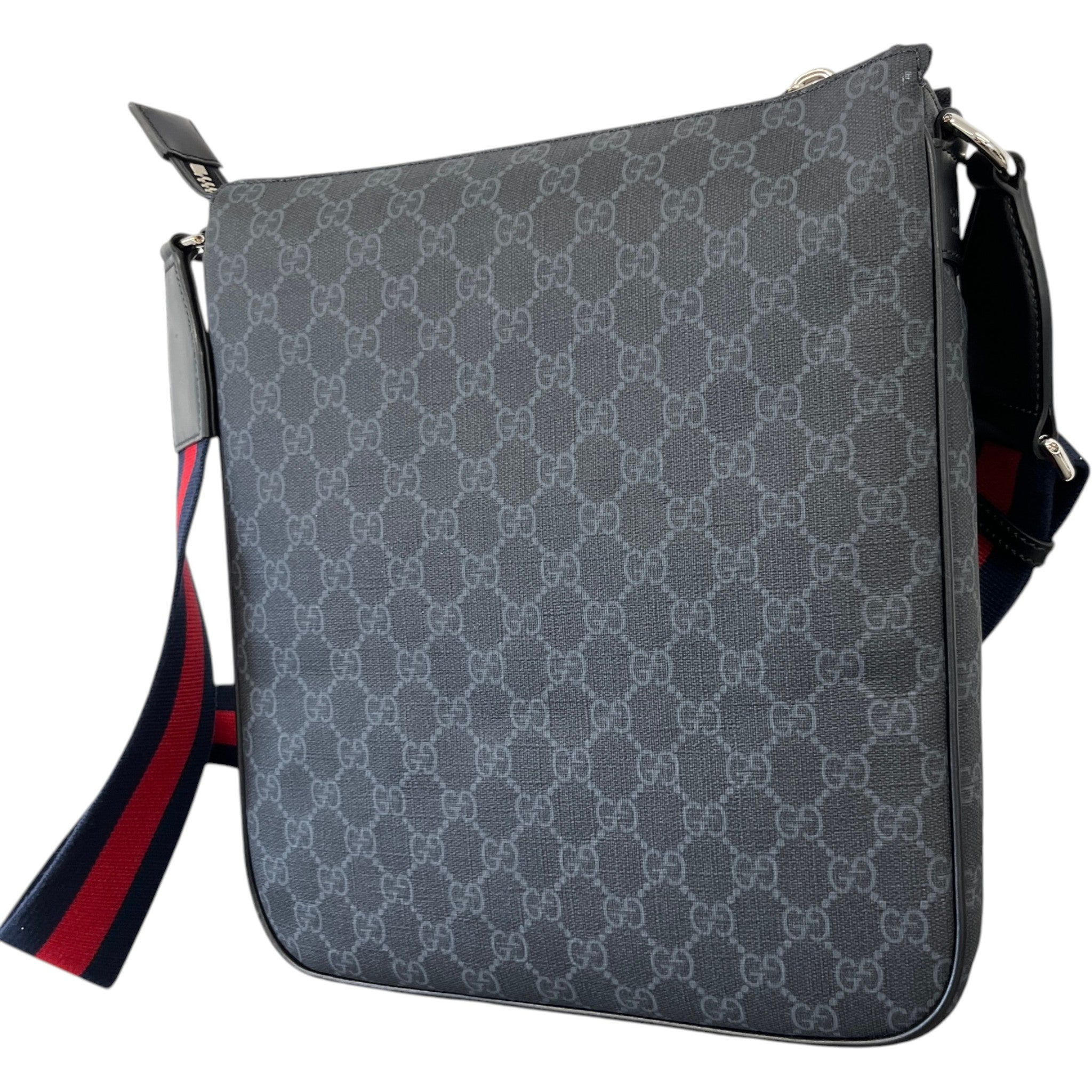 Men's Gg Supreme Messenger Bag Black