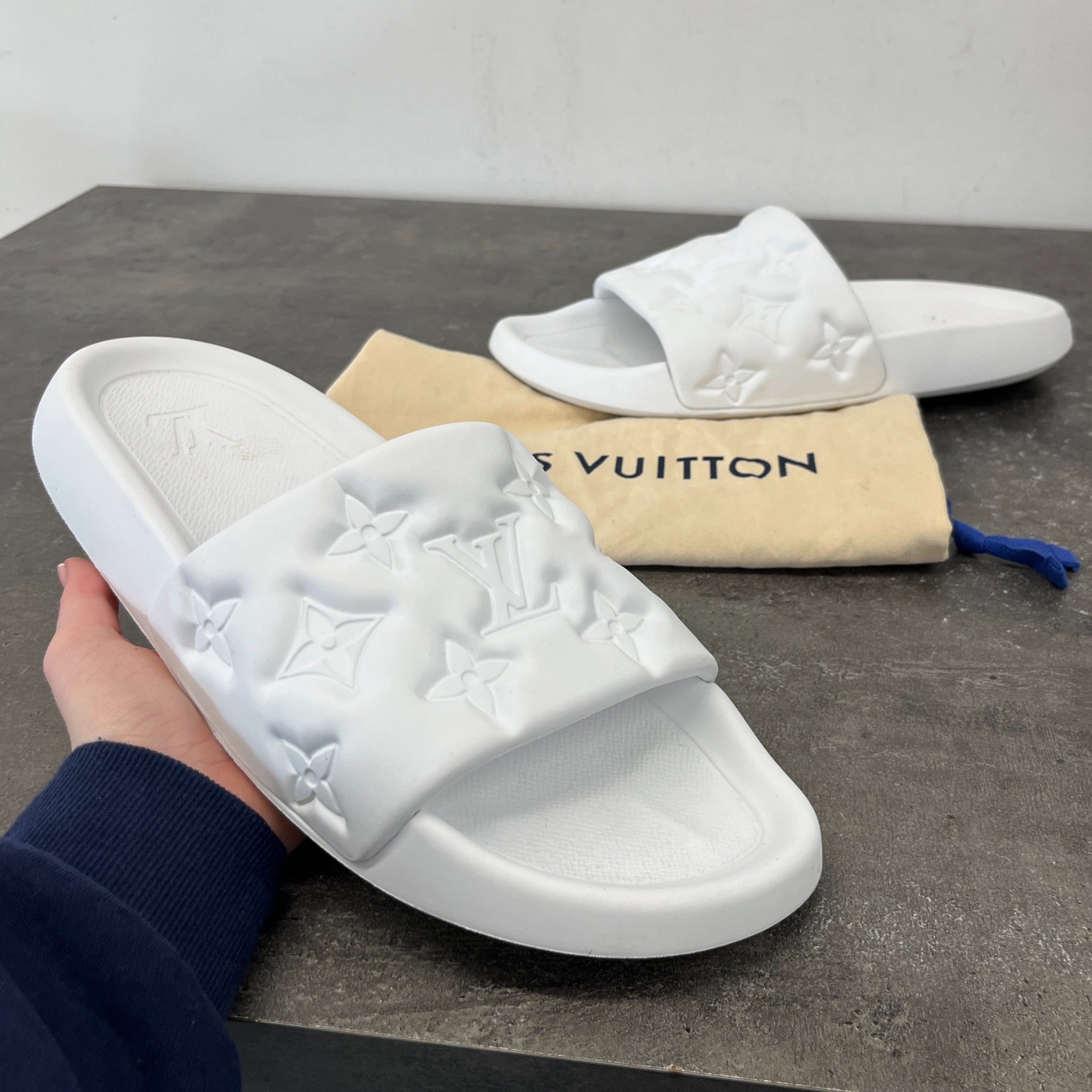 Men's Waterfront Slides White Size EU 44 / UK 10