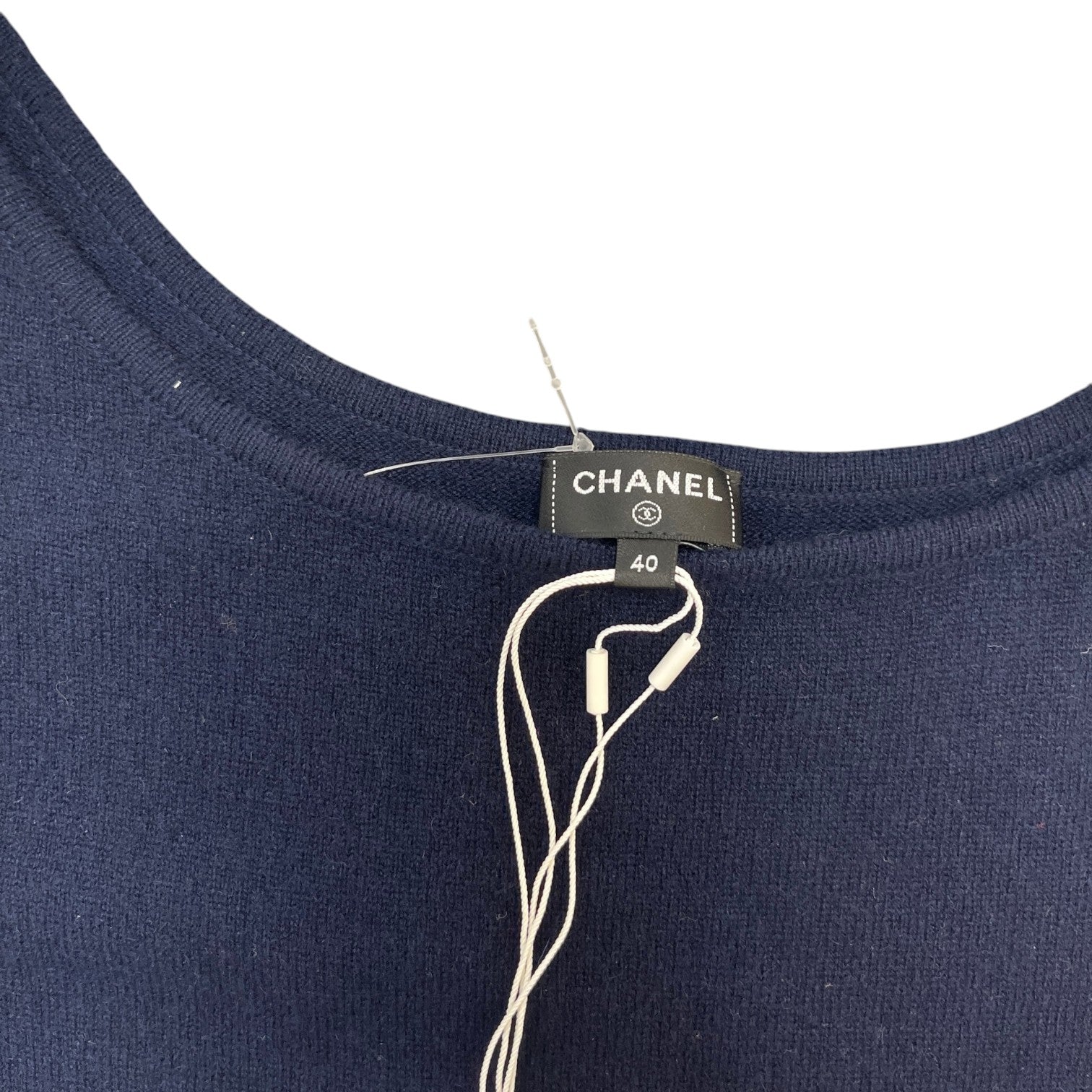 Women's Cashmere Dress Top Navy Size M