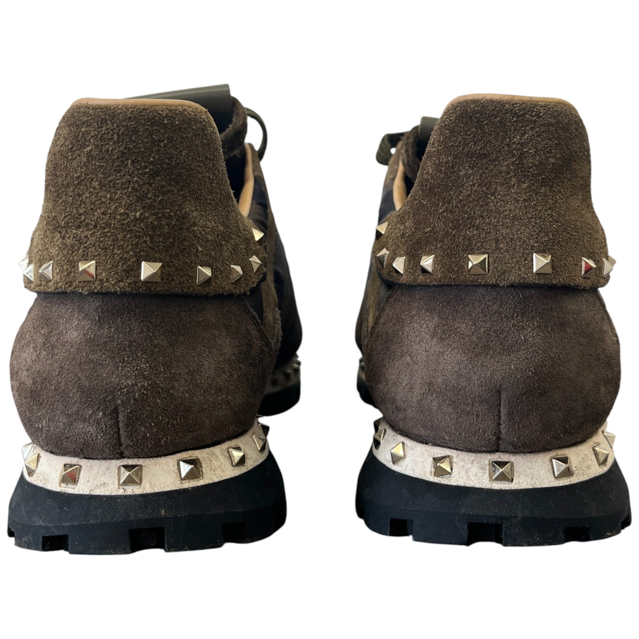 Men's Rockrunner Camo Stud Low Trainers Green Size EU 42 / UK 8