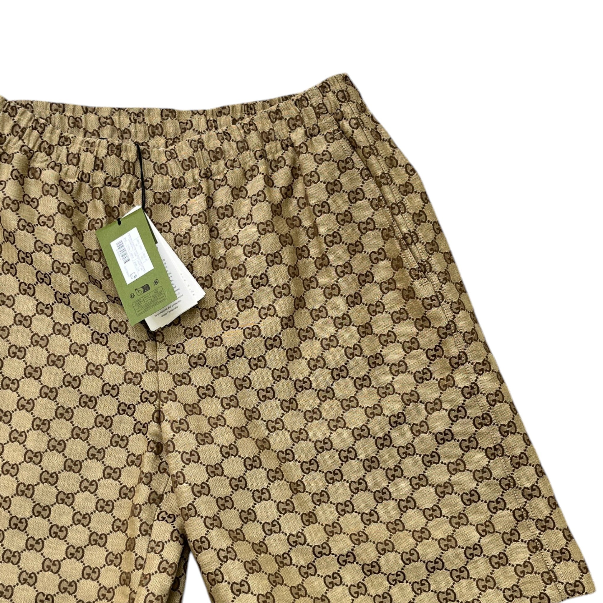 Men's Gg Supreme Shorts Beige Size IT 50 / UK 34