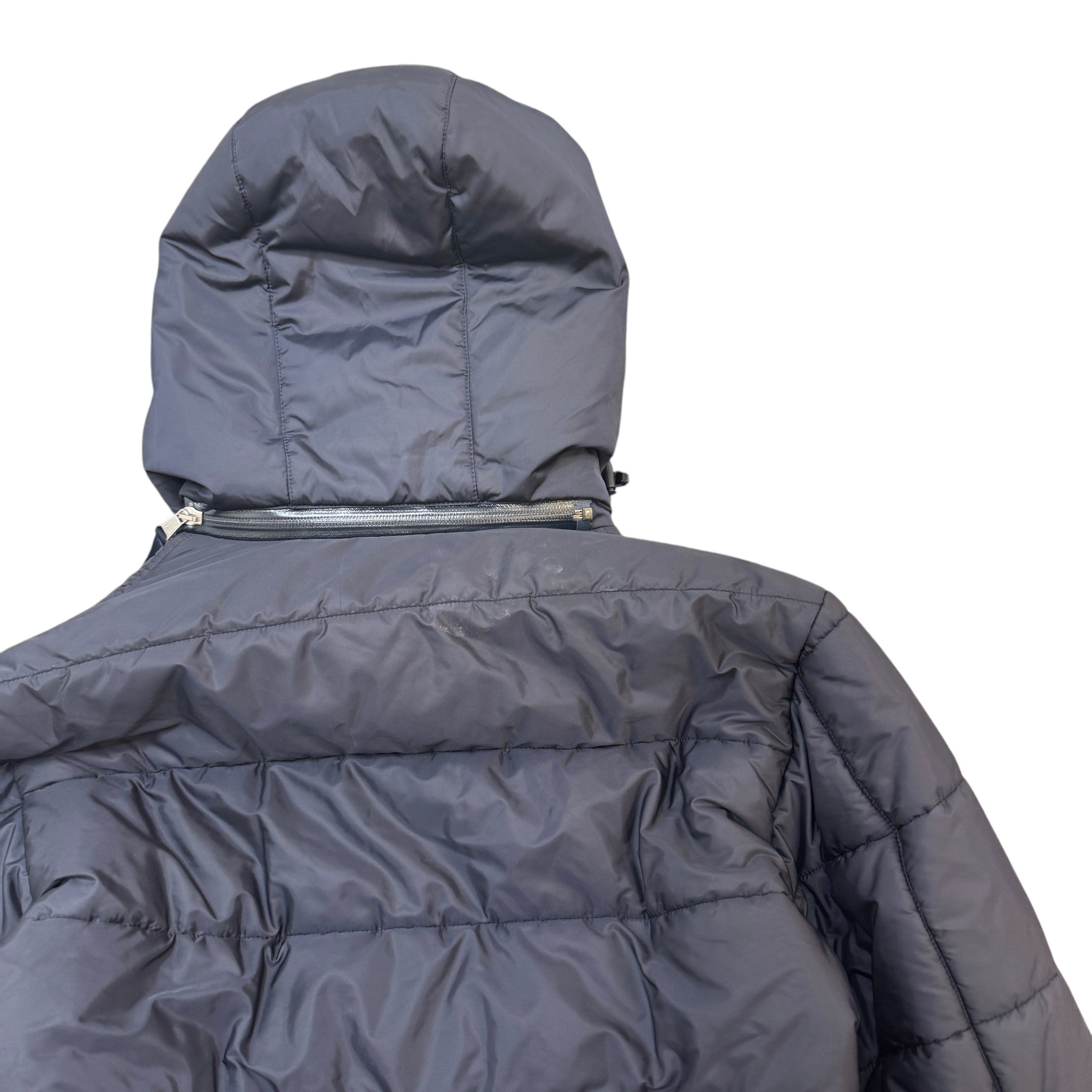 Men's Plaque Logo Down Jacket Navy Size IT 46 / S