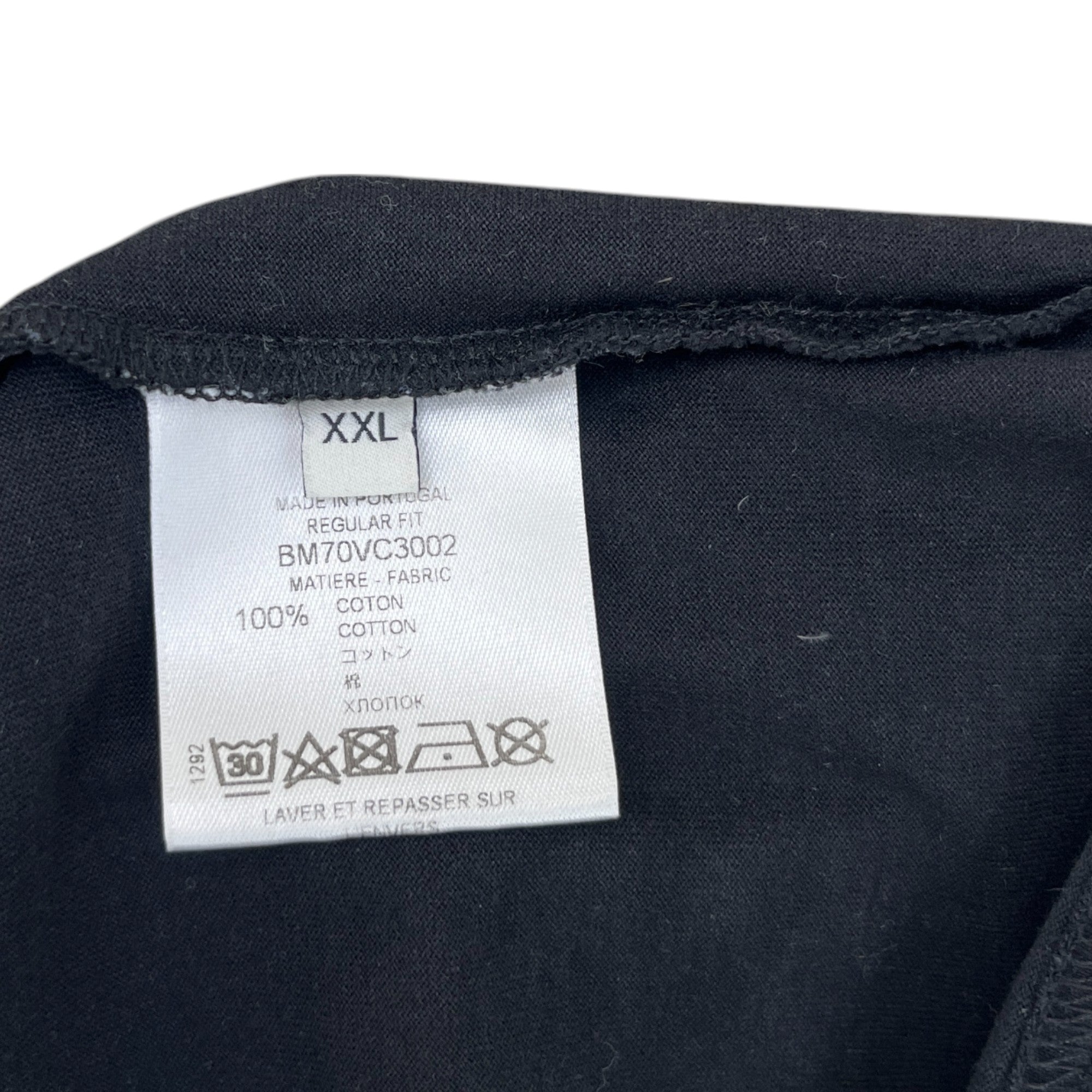 Men's Floral Logo T-Shirt Black Size XXL