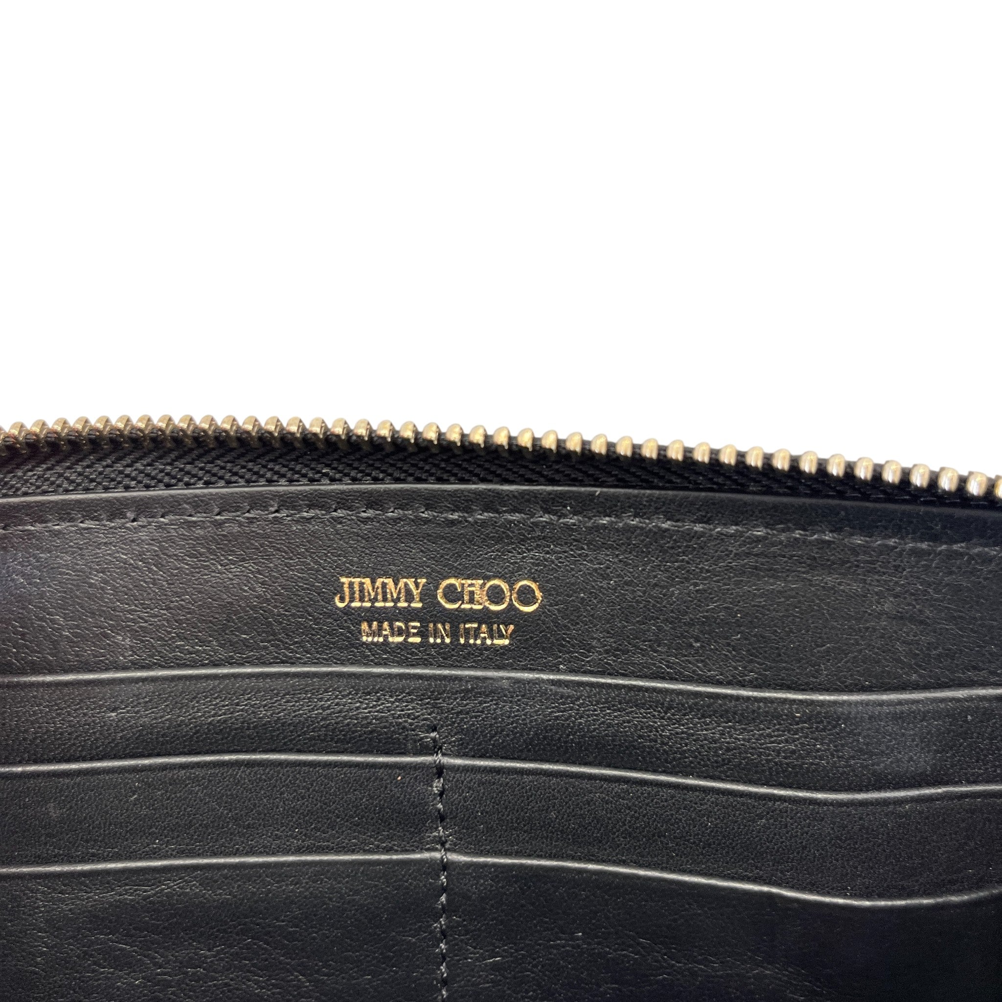 Women's Logo Crocodile Embossed Wallet Black