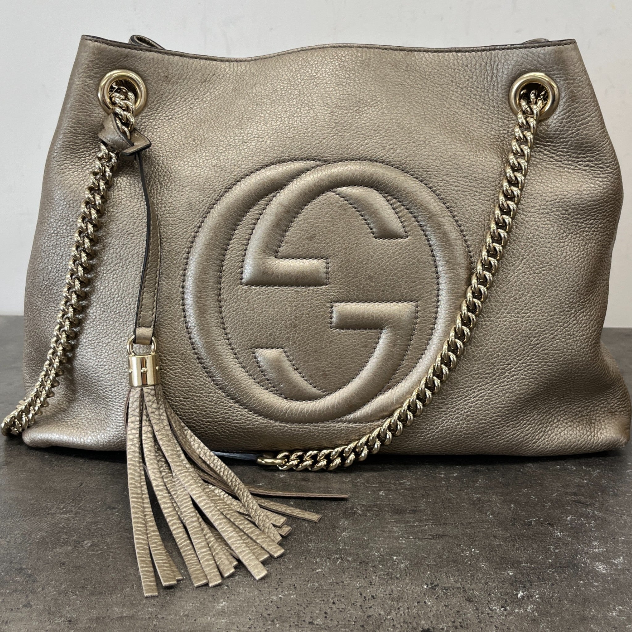 Women's Soho Tote Handbag Gold