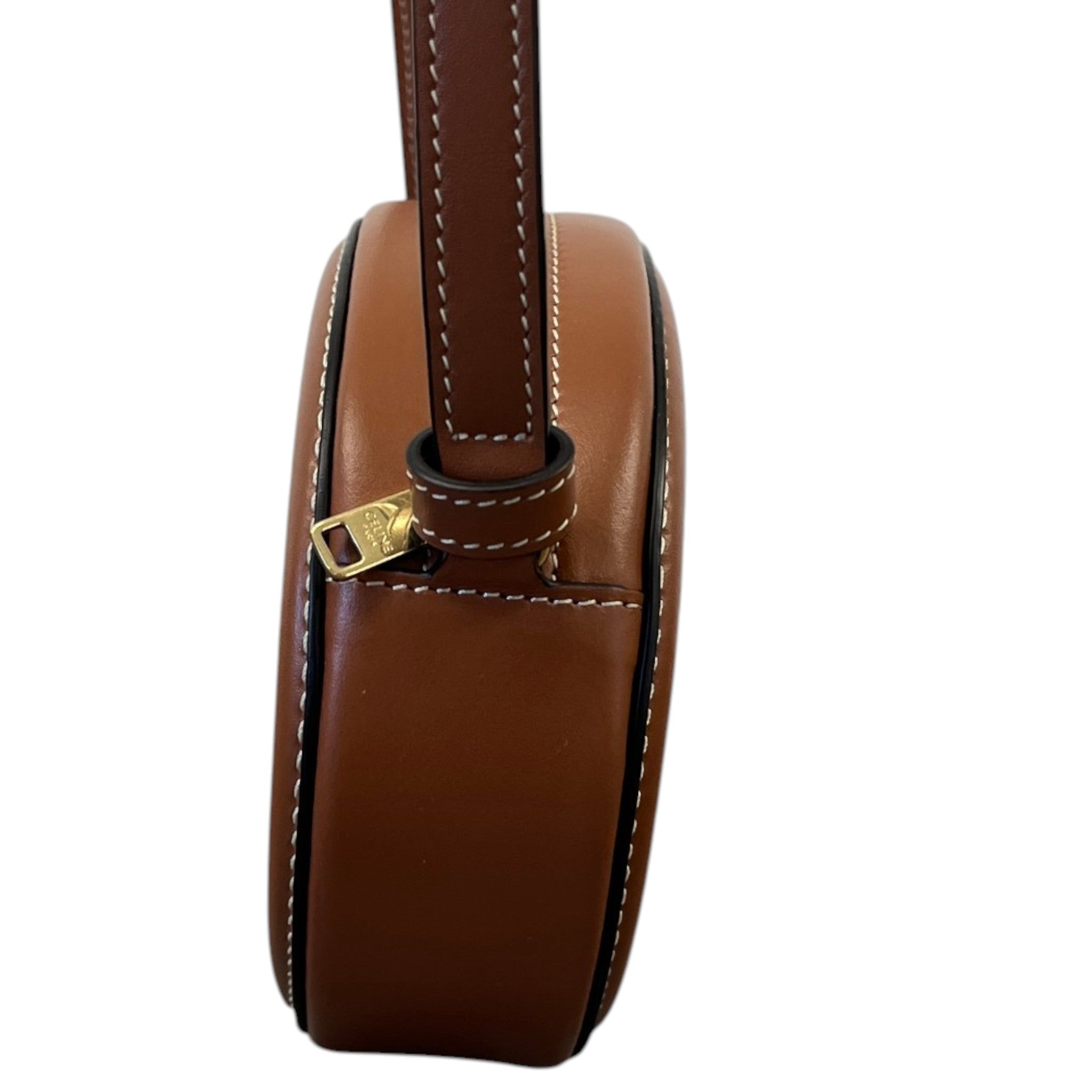 Women's Oval Cuir Triomphe Bag Brown