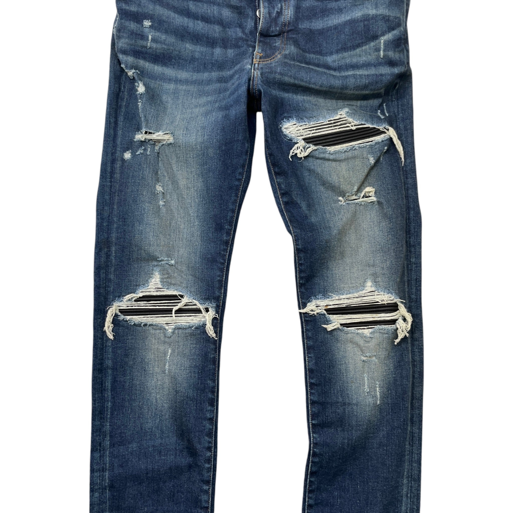 Men's Mx1 Distressed Jeans Blue Size Waist 33"