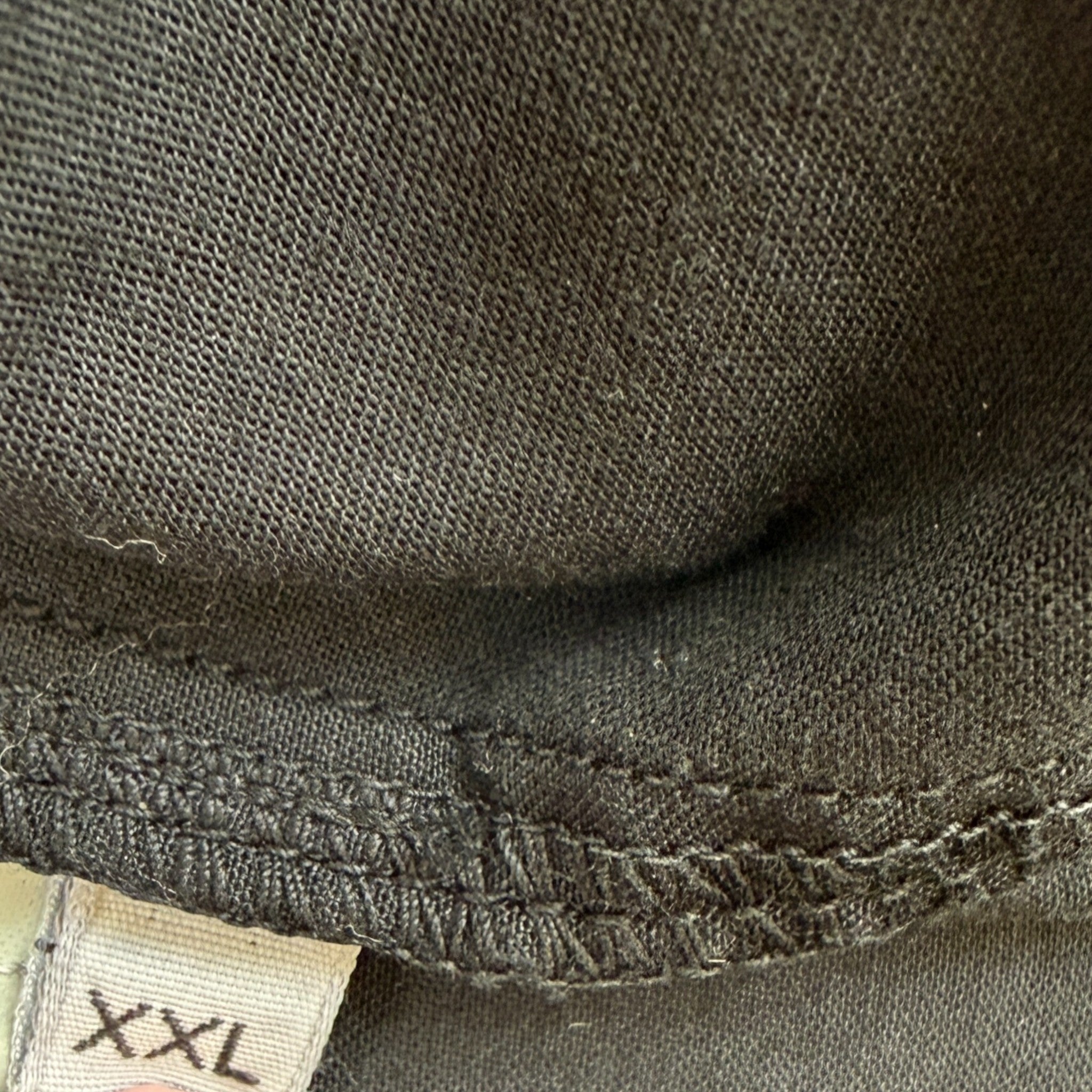 Men's Applique Logo OverShirt Black Size XXL