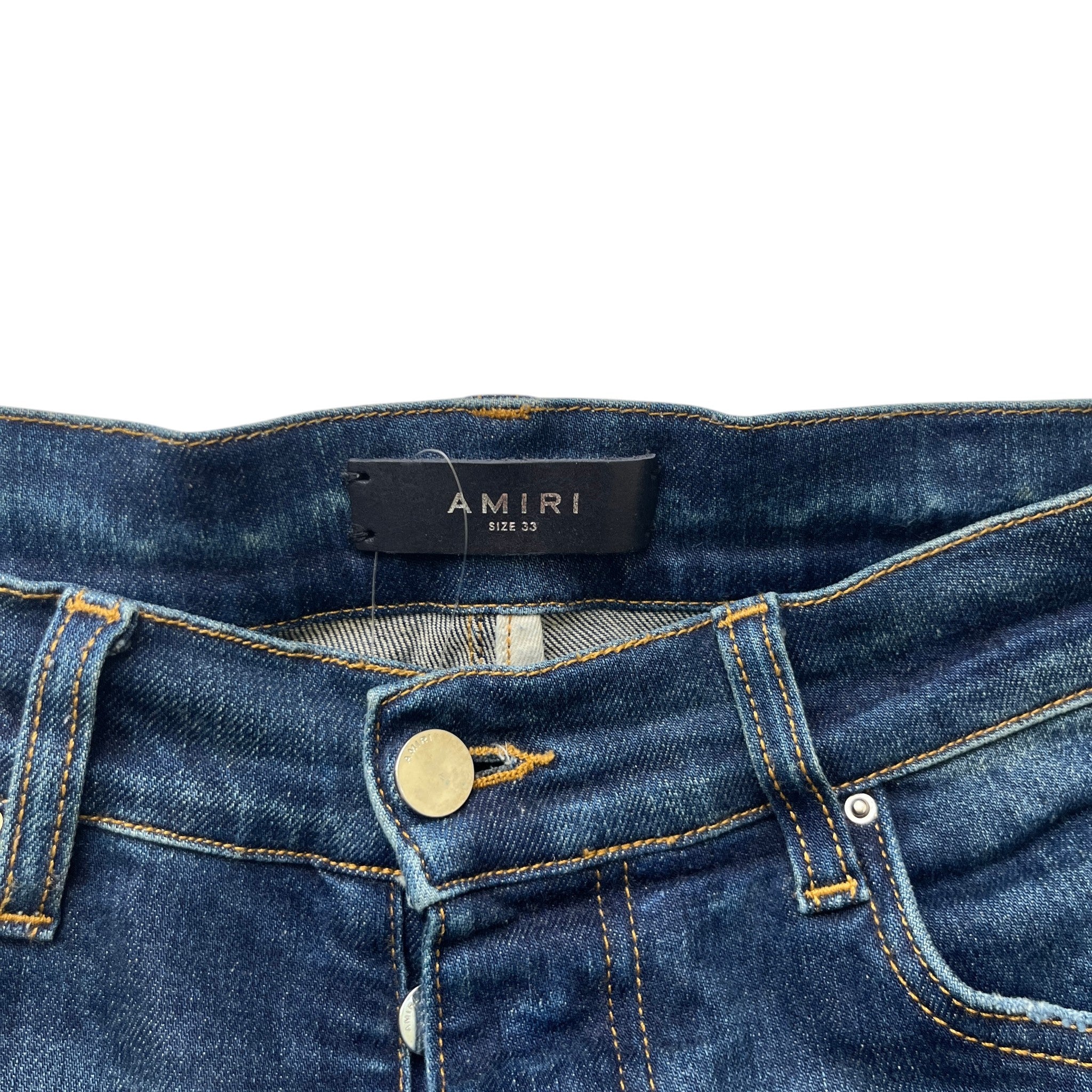 Men's Mx1 Distressed Jeans Blue Size Waist 33"