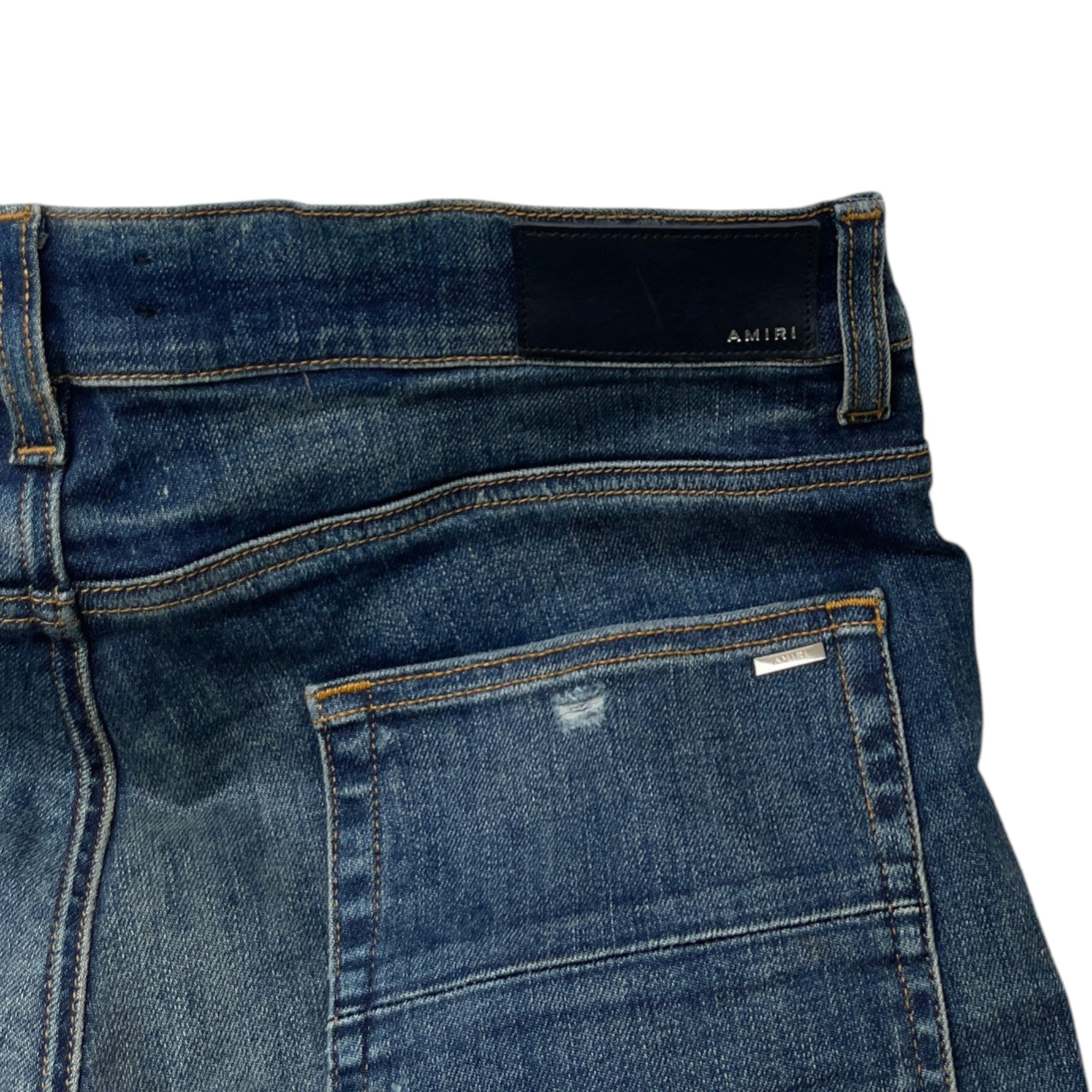 Men's Mx1 Distressed Jeans Blue Size Waist 33"