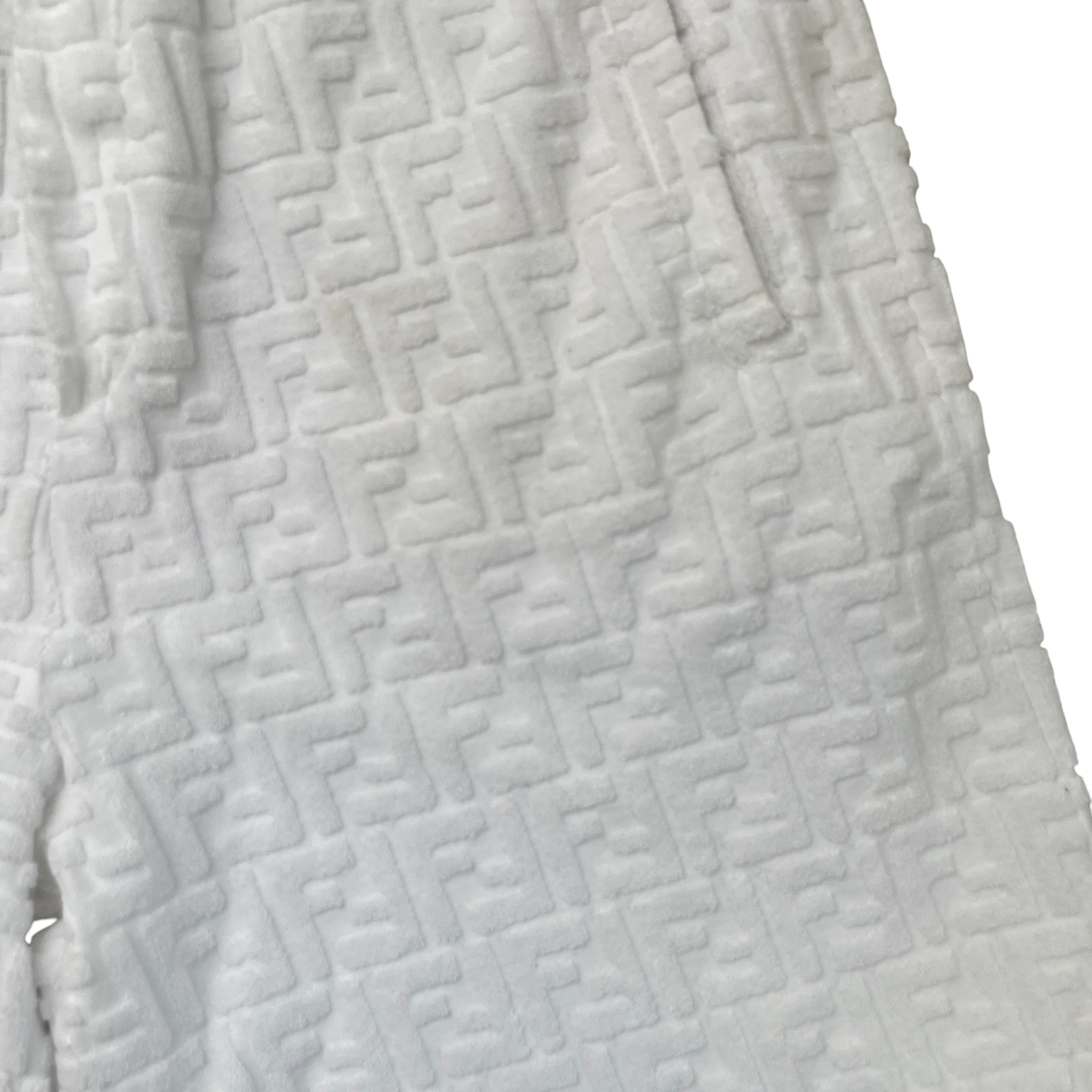 Men's Ff Motif Shorts White Size IT 48 / UK 32