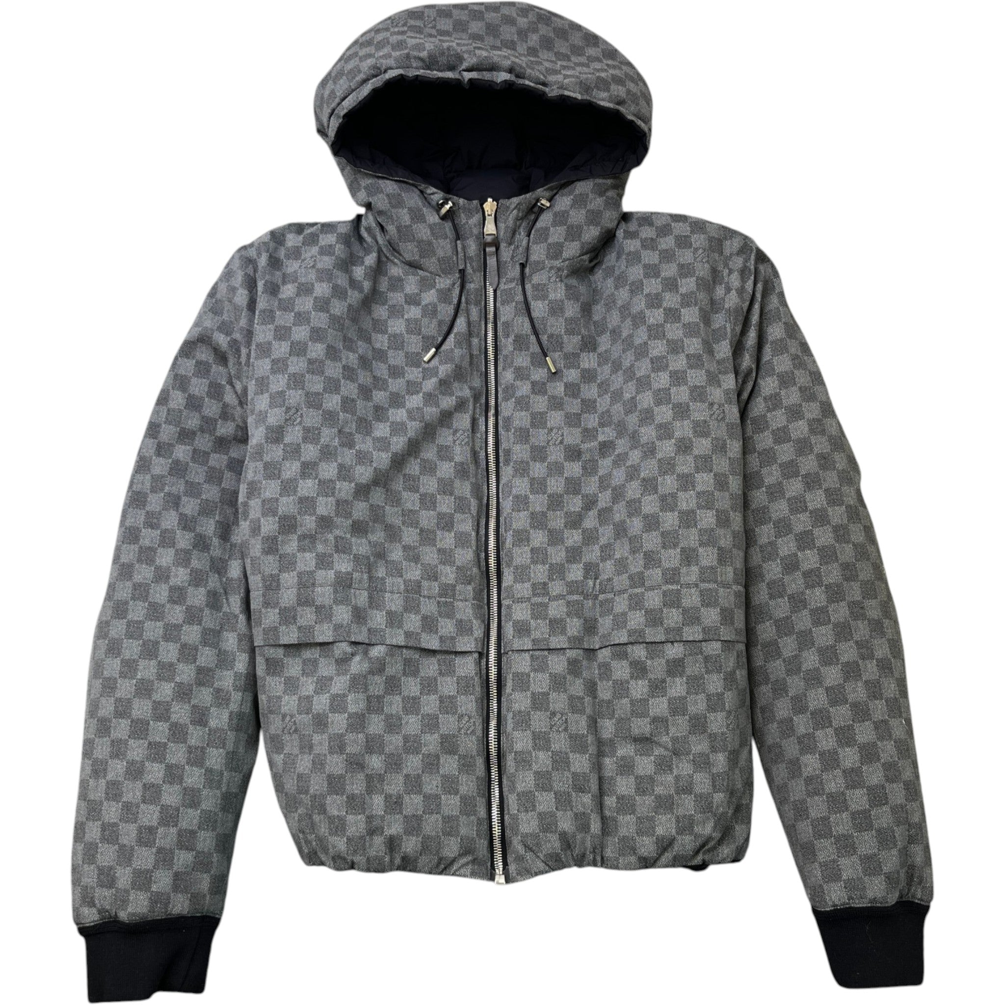 Men's Damier Graphite Reversible Down Jacket Black Size IT 48 / M