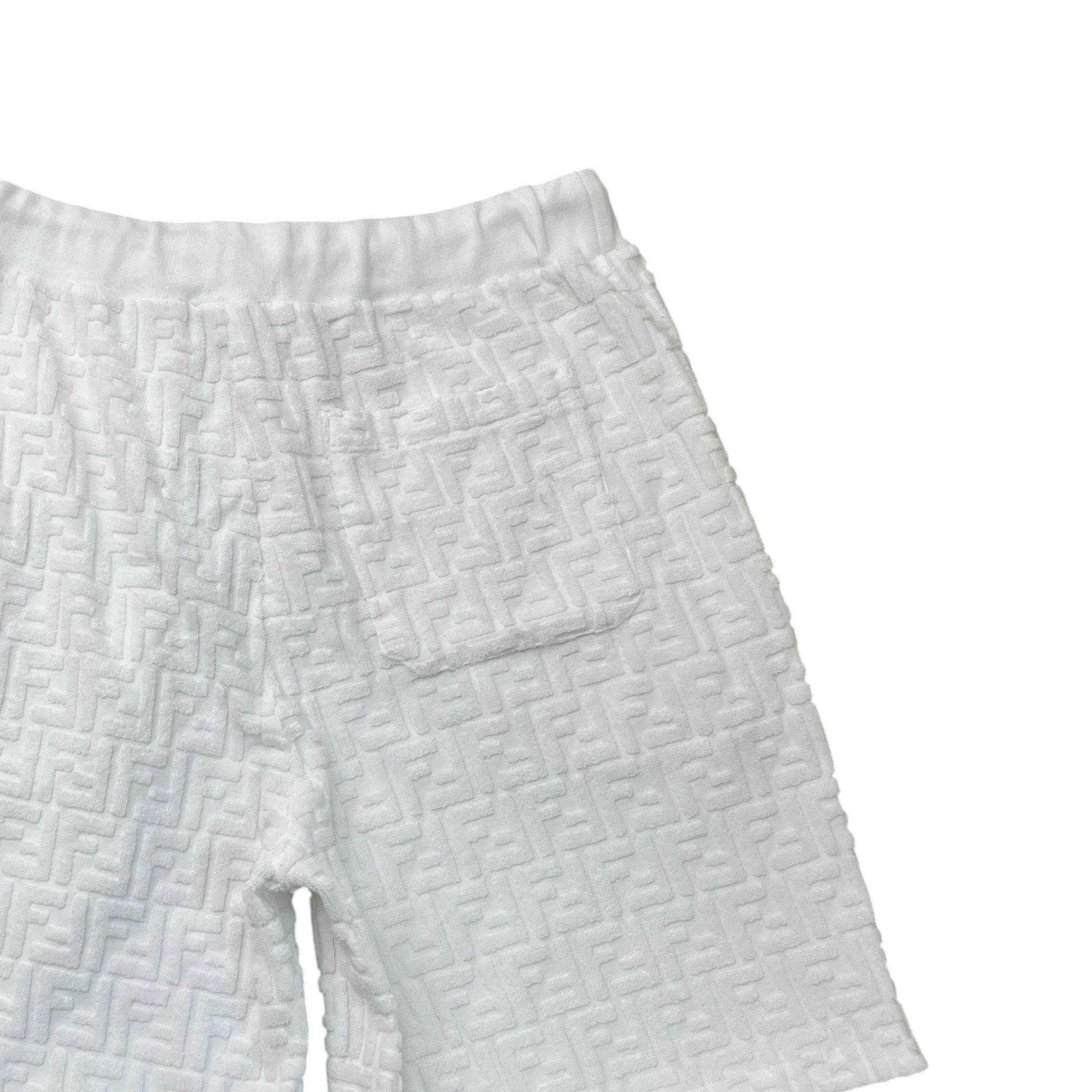 Men's Ff Motif Shorts White Size IT 48 / UK 32