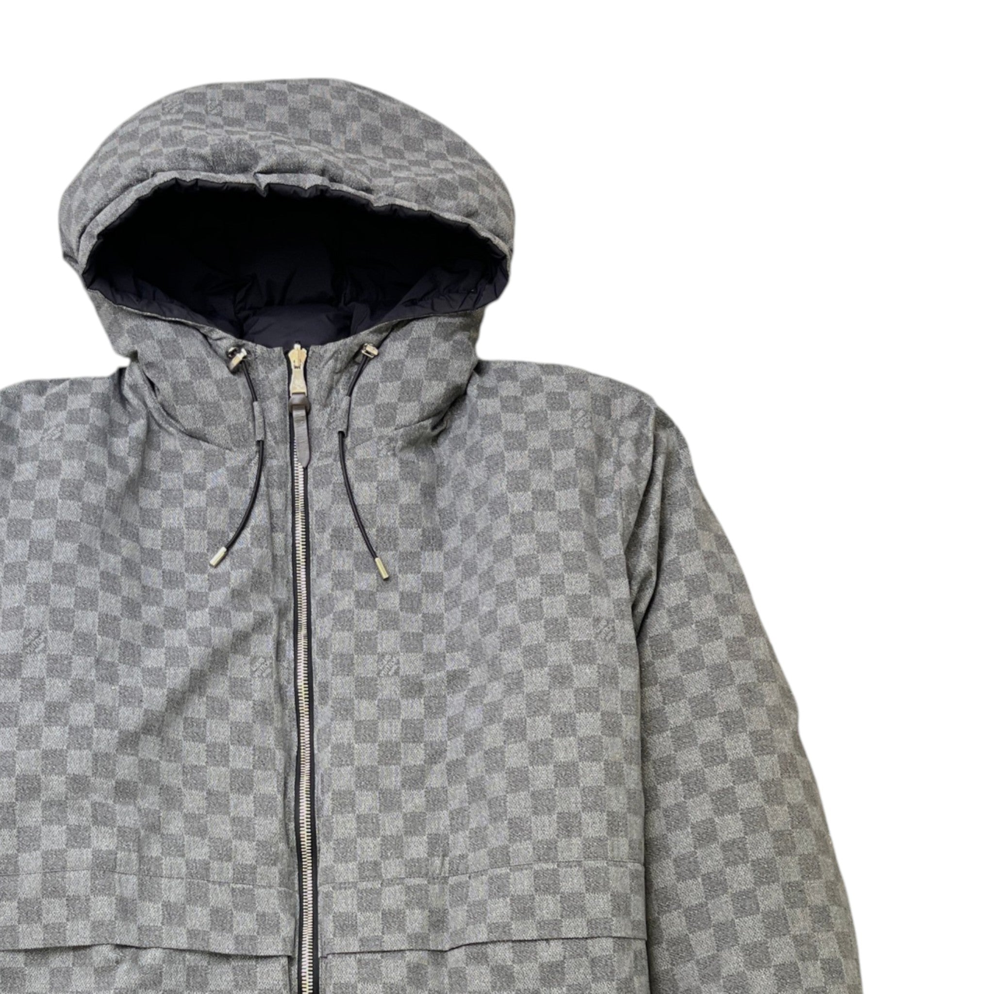 Men's Damier Graphite Reversible Down Jacket Black Size IT 48 / M