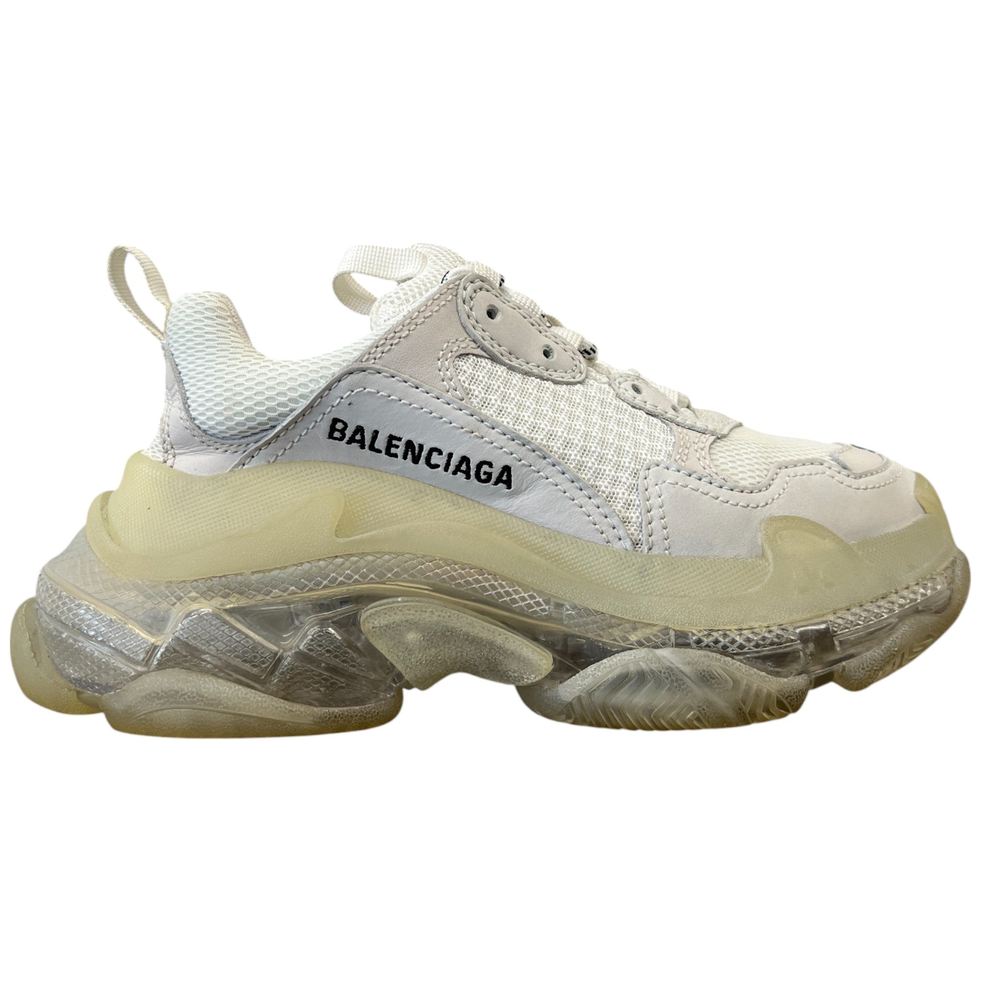 Women's Triple S Low Trainers White Size EU 34 / UK 1